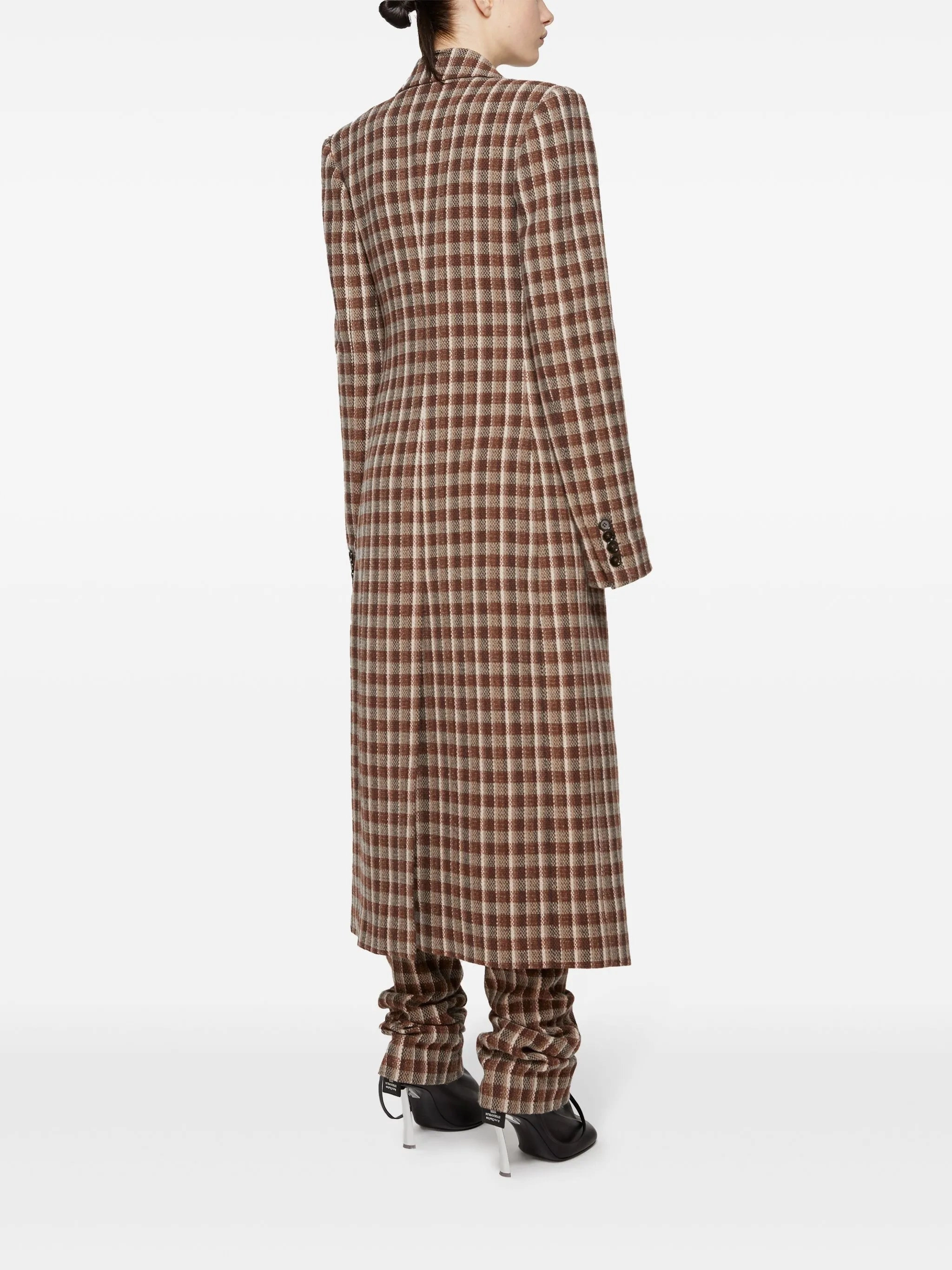 The North Face Down & Puffer Coats check-print coat