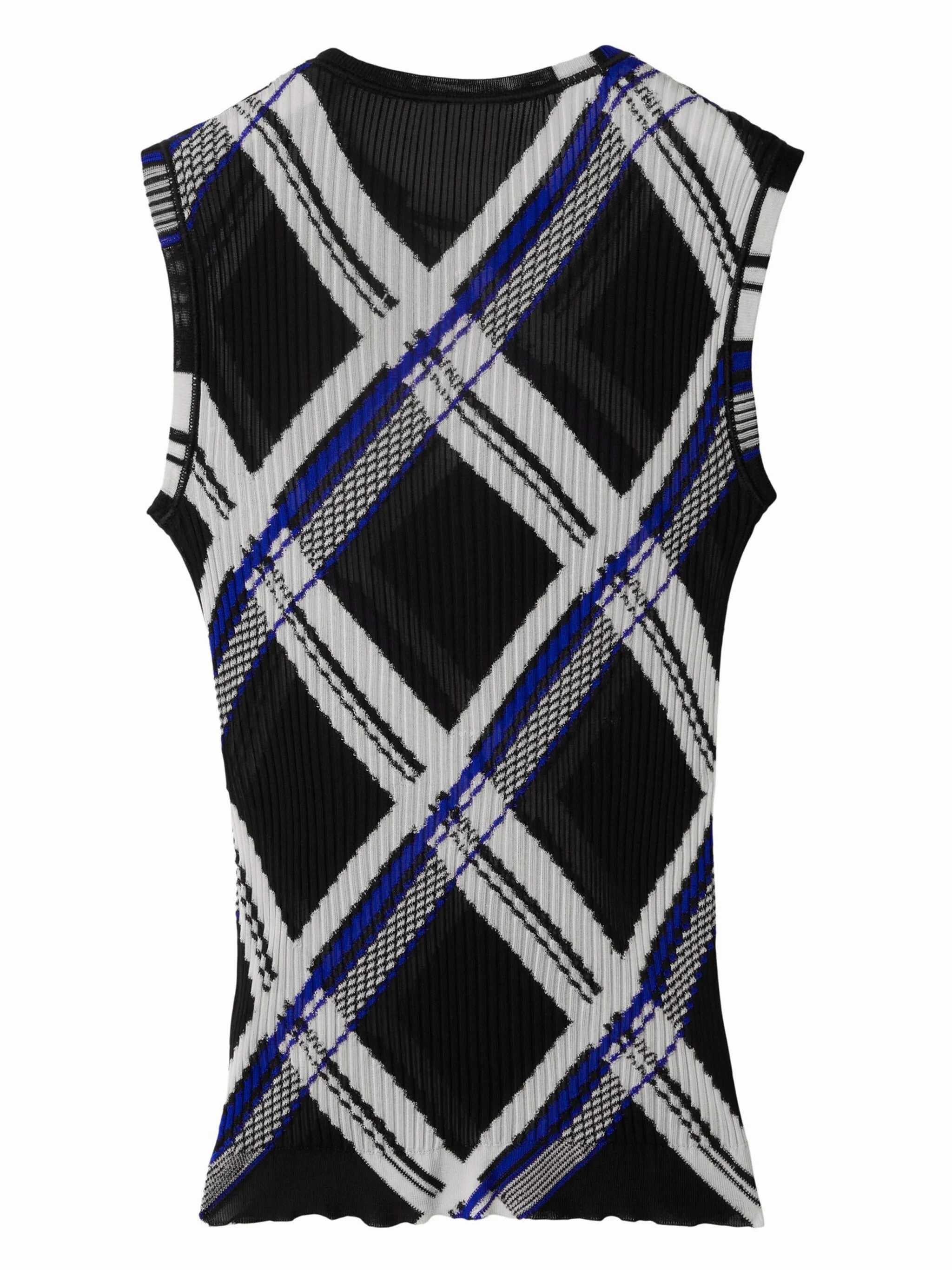 Cotswold Knitwear checked silk top