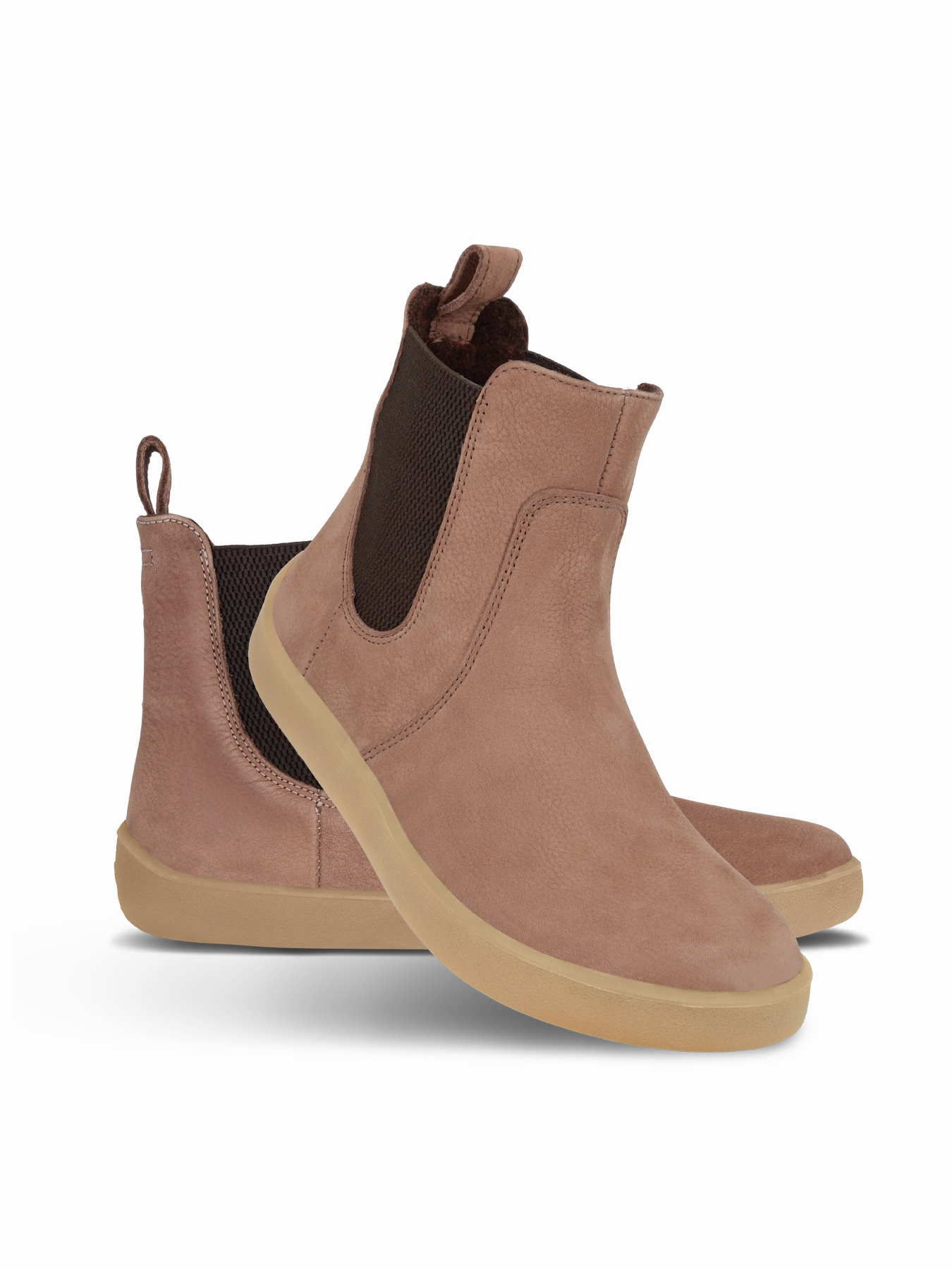 Barefoot Boots Be Lenka Entice Neo - Matt Brown Chunky Chelsea Boots Street Style