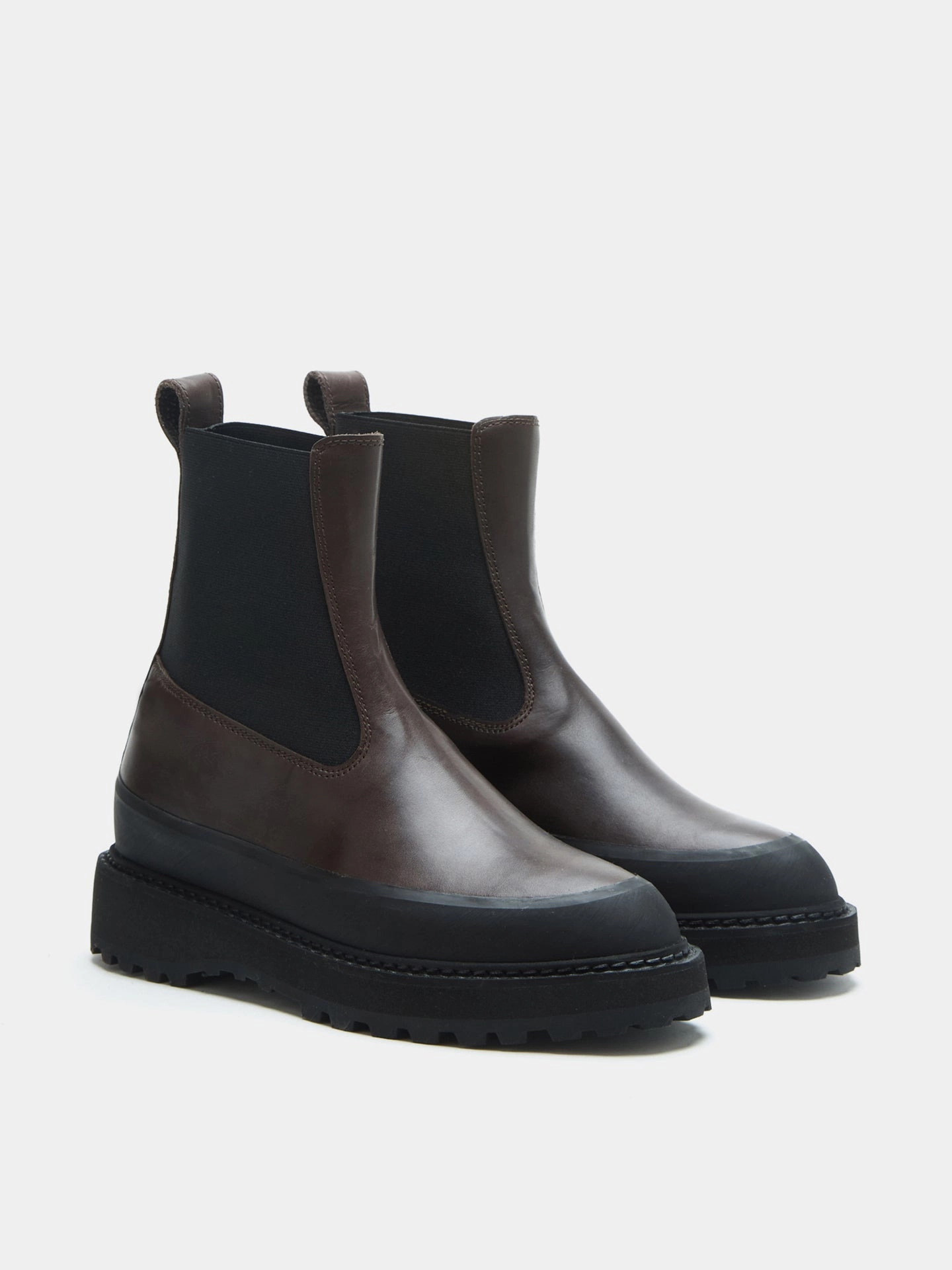 Chelsea Dolomite / Dark Chocolate Leather Honored Chelsea Boot