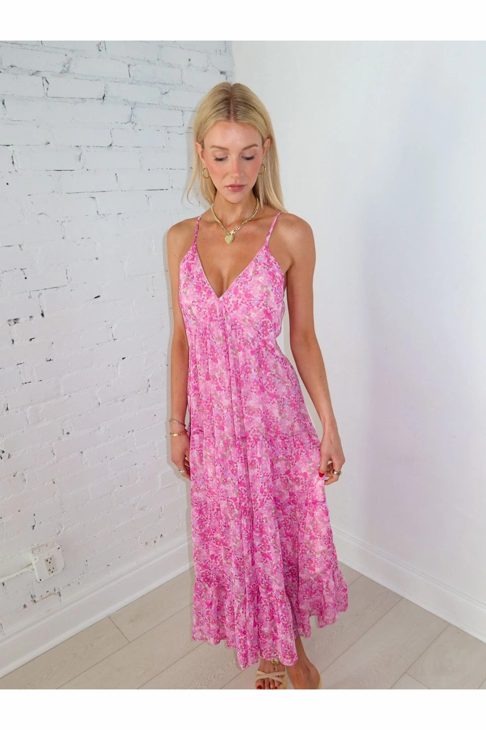 Garden Glow Maxi Dress Pakistani Maxi Dress Casual