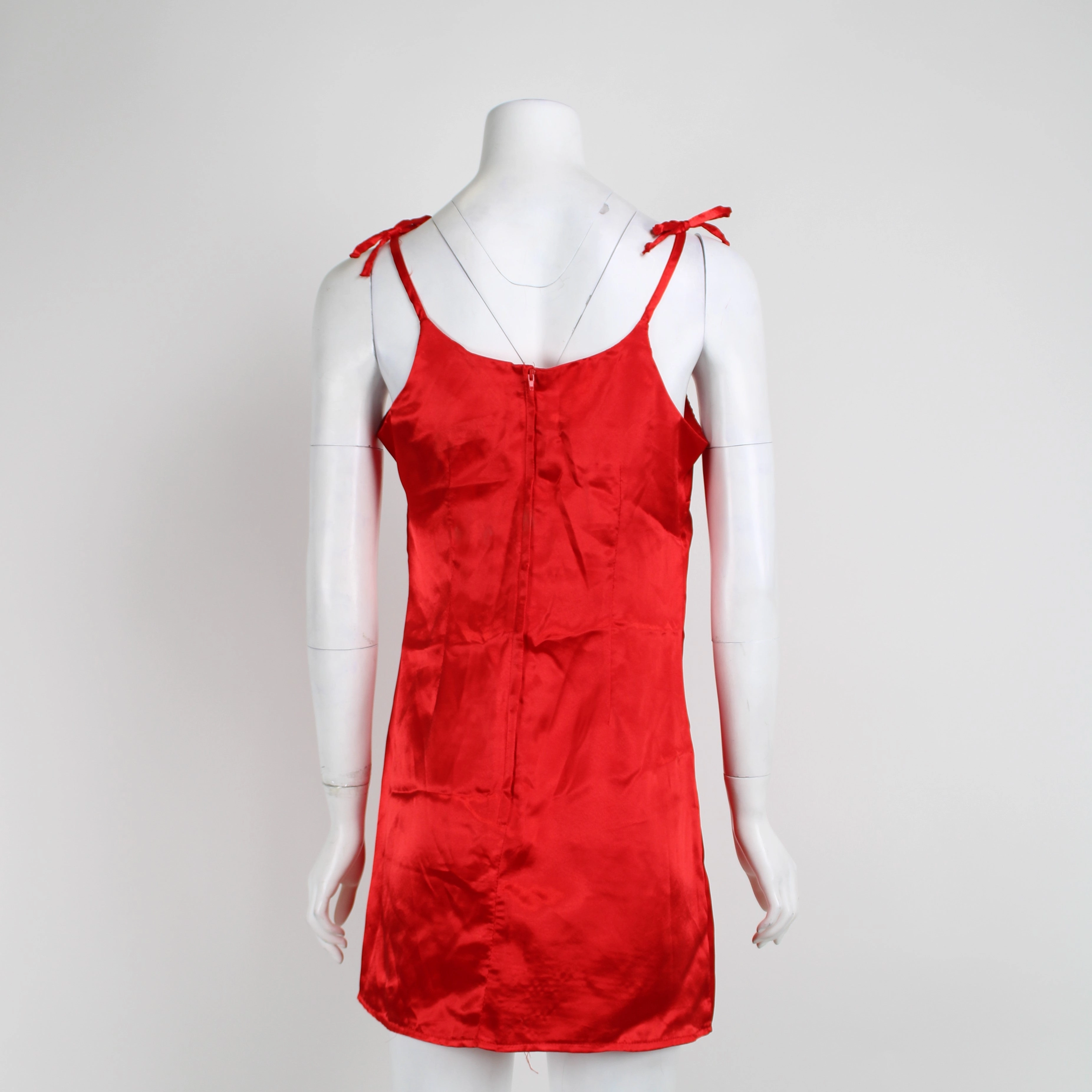 Westco Vintage Red Mini Dress Petite Linen Mini Dress