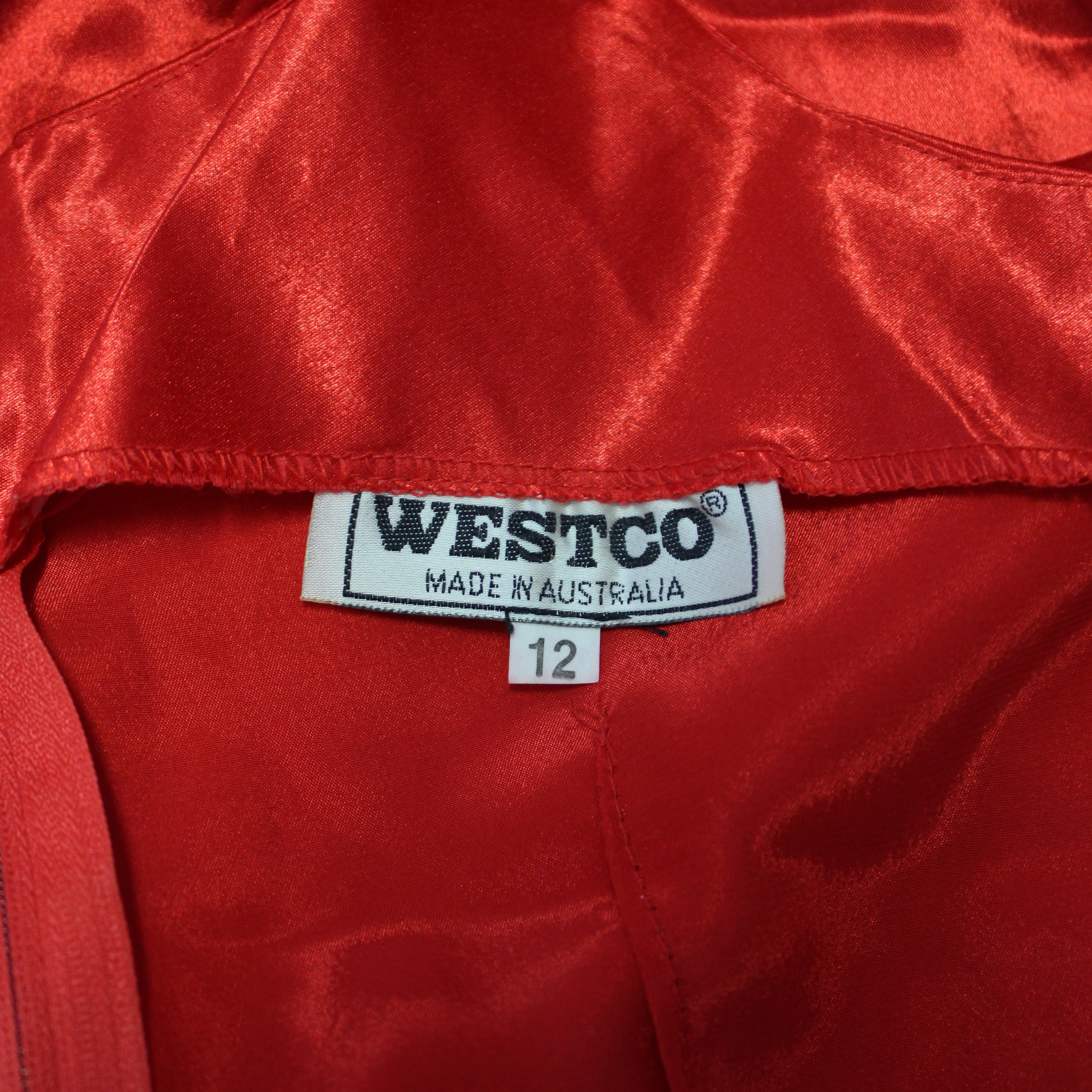 Stargazing Mini Dress Westco Vintage Red Mini Dress