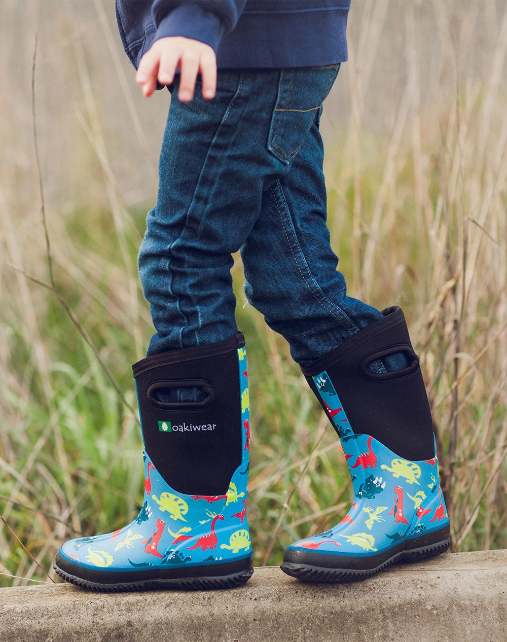 CHILDRENS NEOPRENE RAIN/SNOW BOOTS, DINOSAURS Snow High Boots