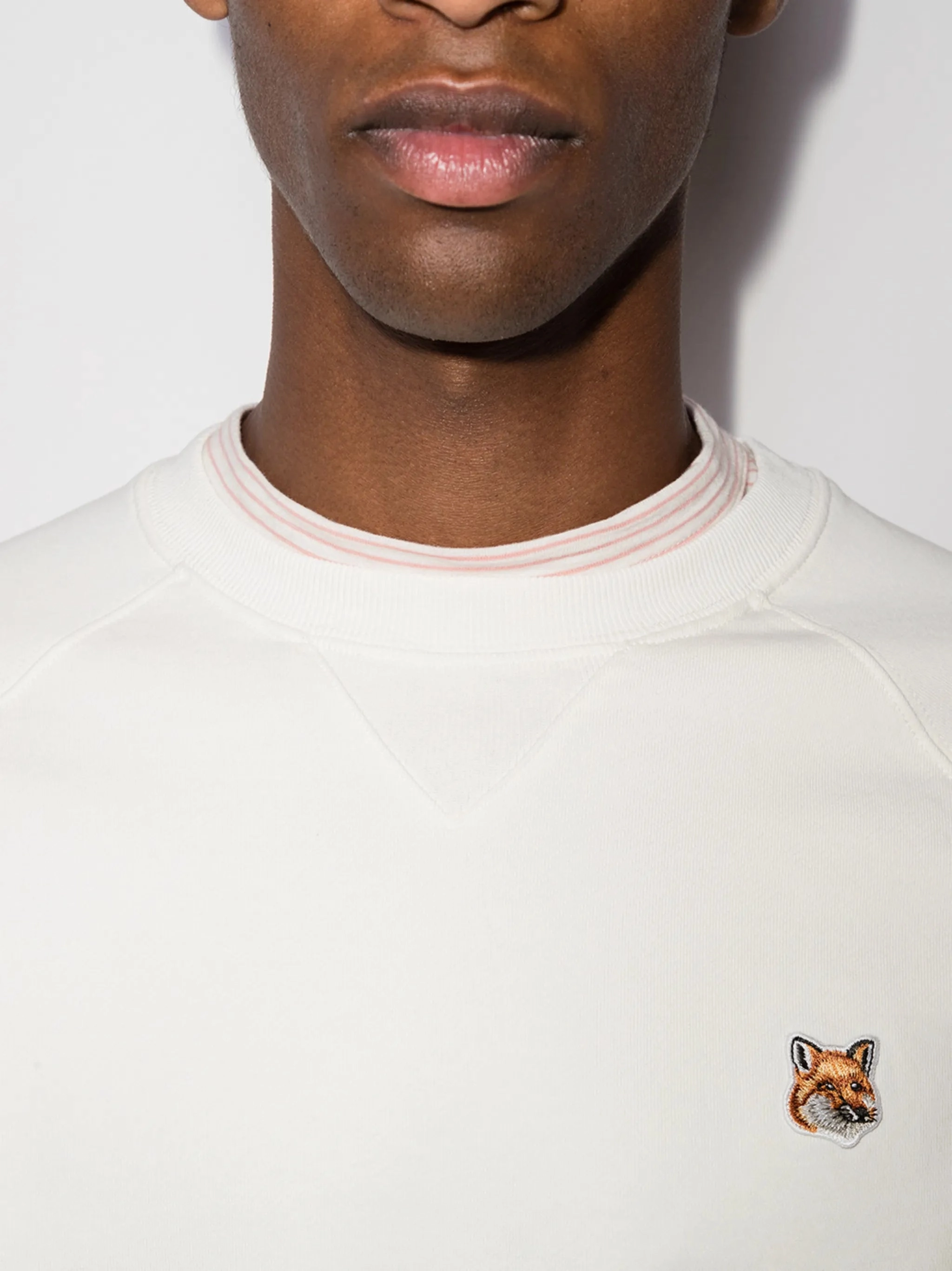 Chillax Fox crew-neck sweatshirt Peregrine Knitwear