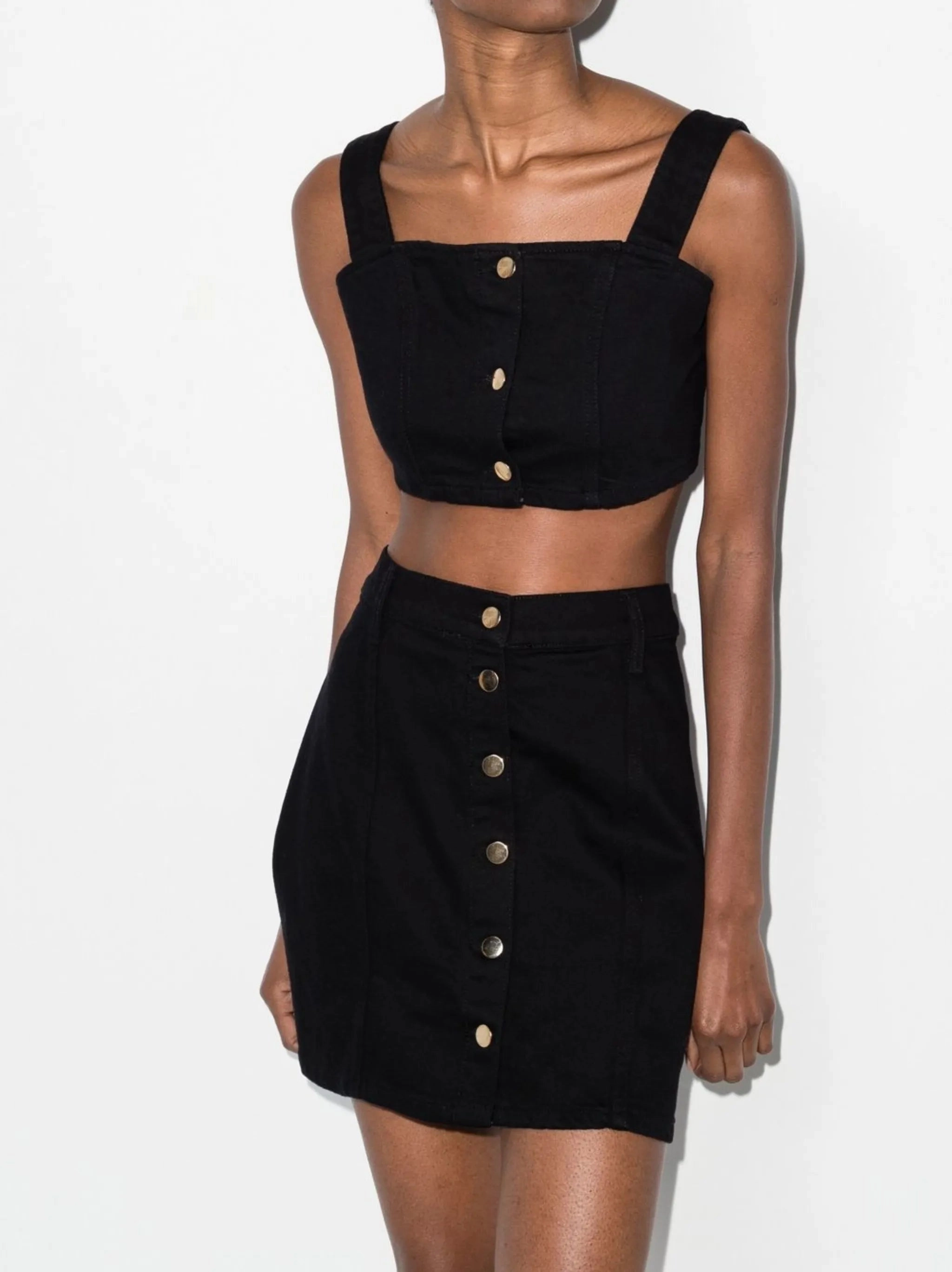 A Dress Chrissy denim skirt set