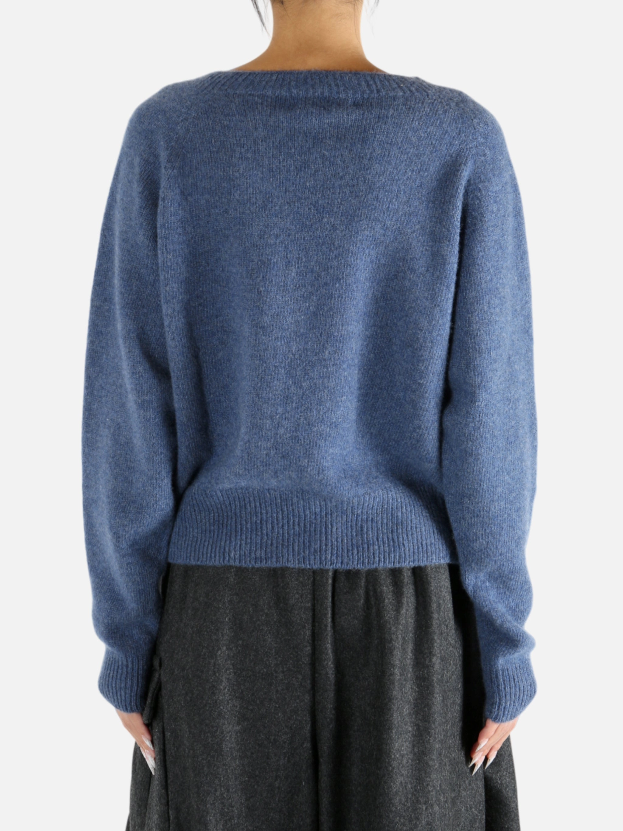 MARGARET HOWELL - Women Short Classic Crew Neck Creative Director Knitwear New Zealand Children