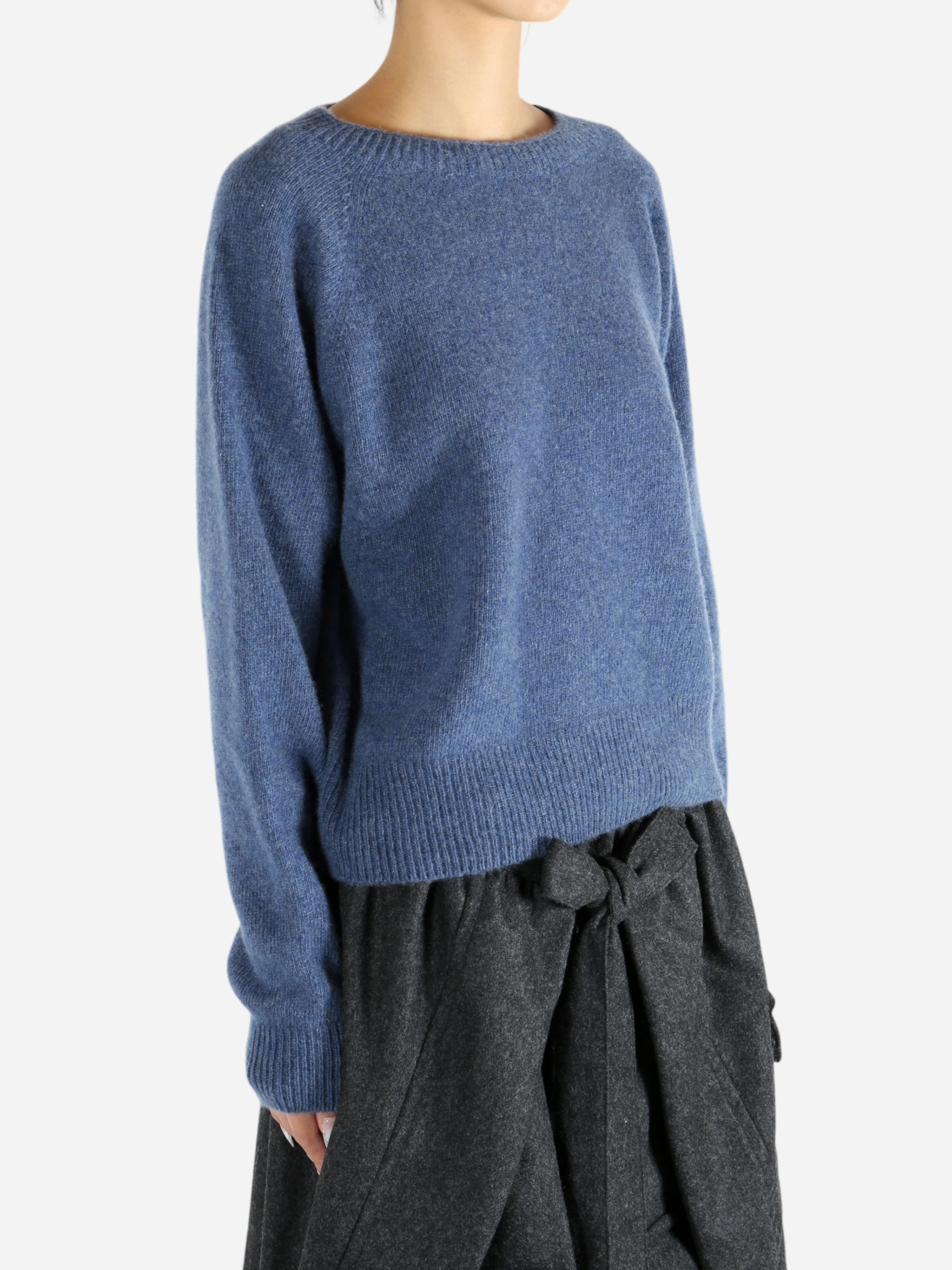 Scottish Knitwear Brands MARGARET HOWELL - Women Short Classic Crew Neck