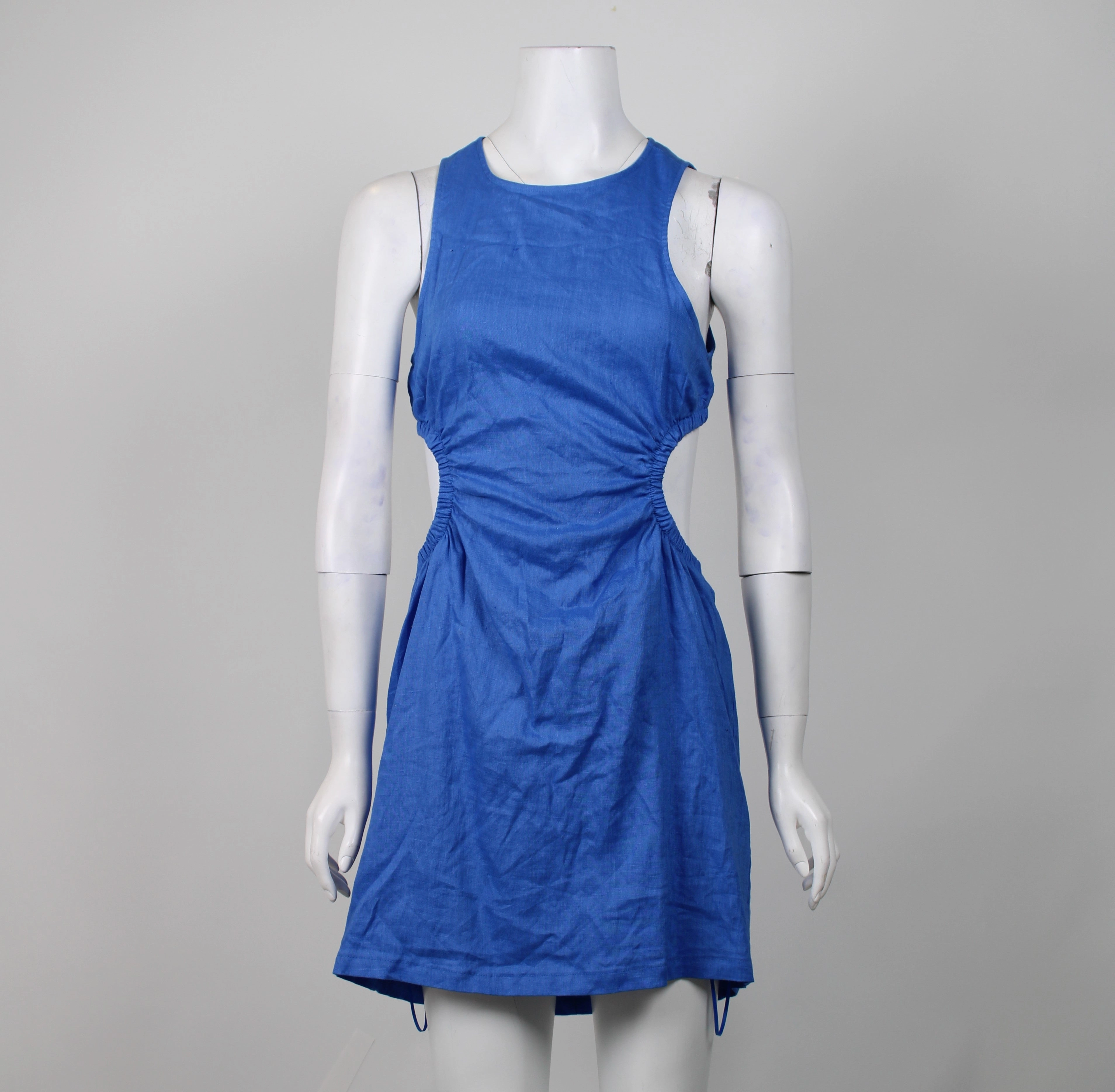 Sleeveless Jersey Mini Dress Glassons Blue Linen Mini Dress BNWT