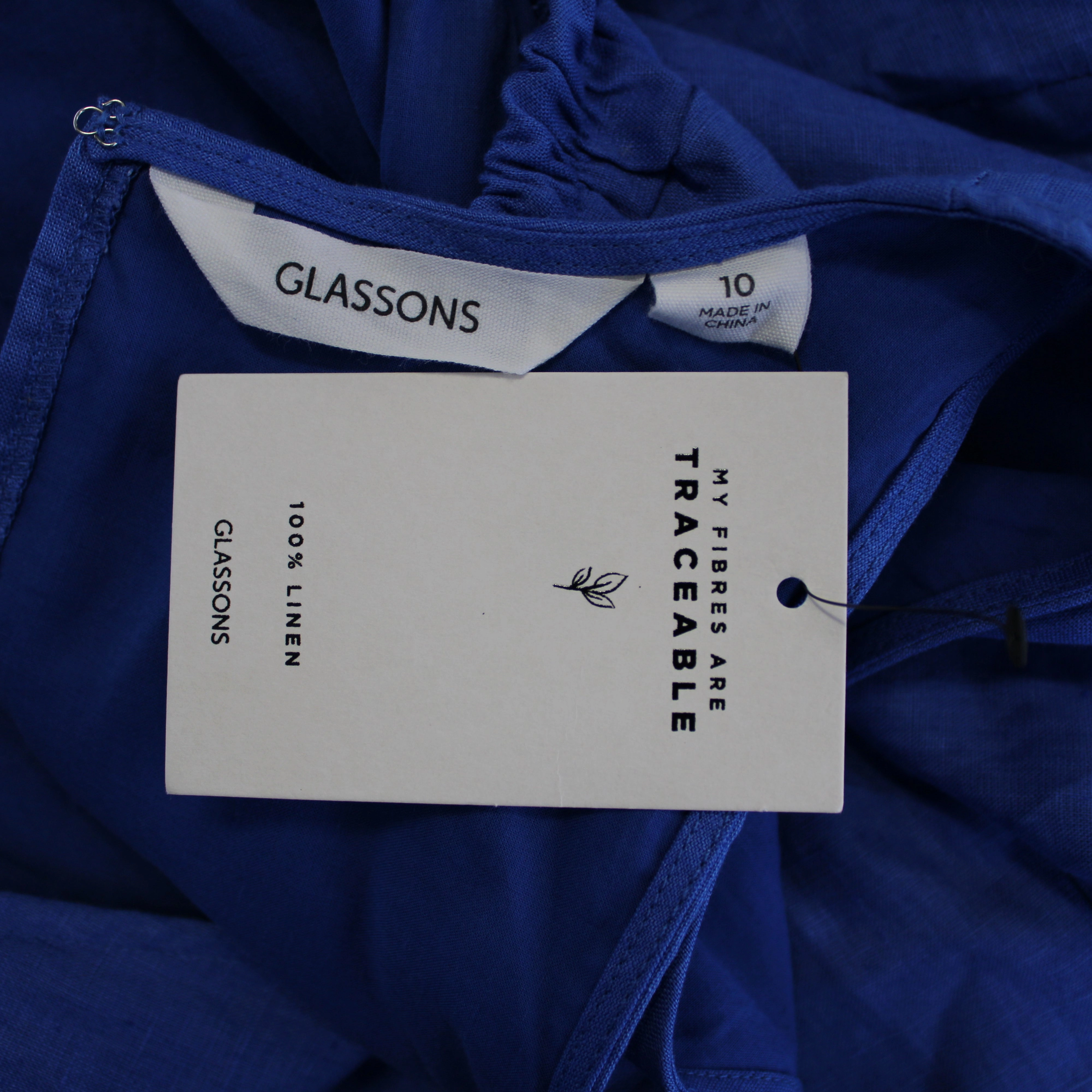 Miranda Denim Mini Dress Glassons Blue Linen Mini Dress BNWT