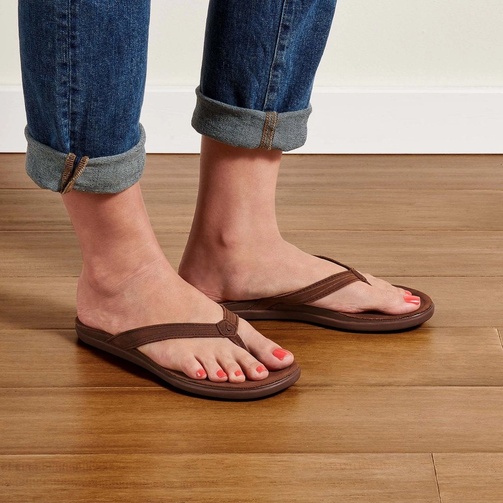 Aukai - Women's Leather Sandals All In Motion Flip Flops