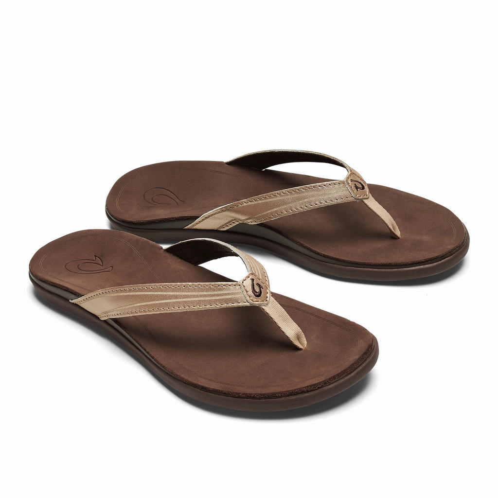 Aukai - Women's Leather Sandals Flip Flops Plant Based