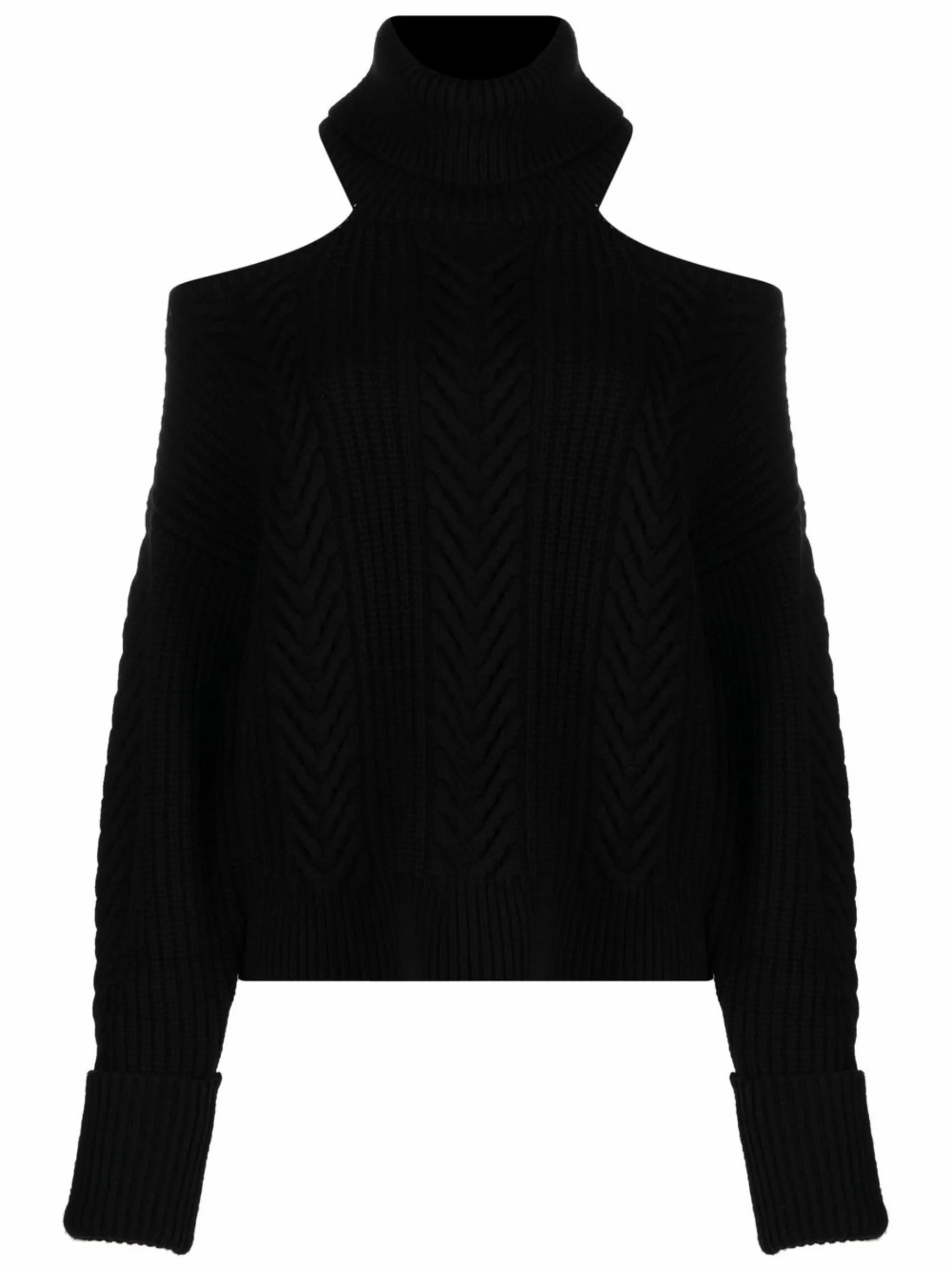 Phma Institute Of Knitwear Technology Karachi cold-shoulder cable-knit jumper