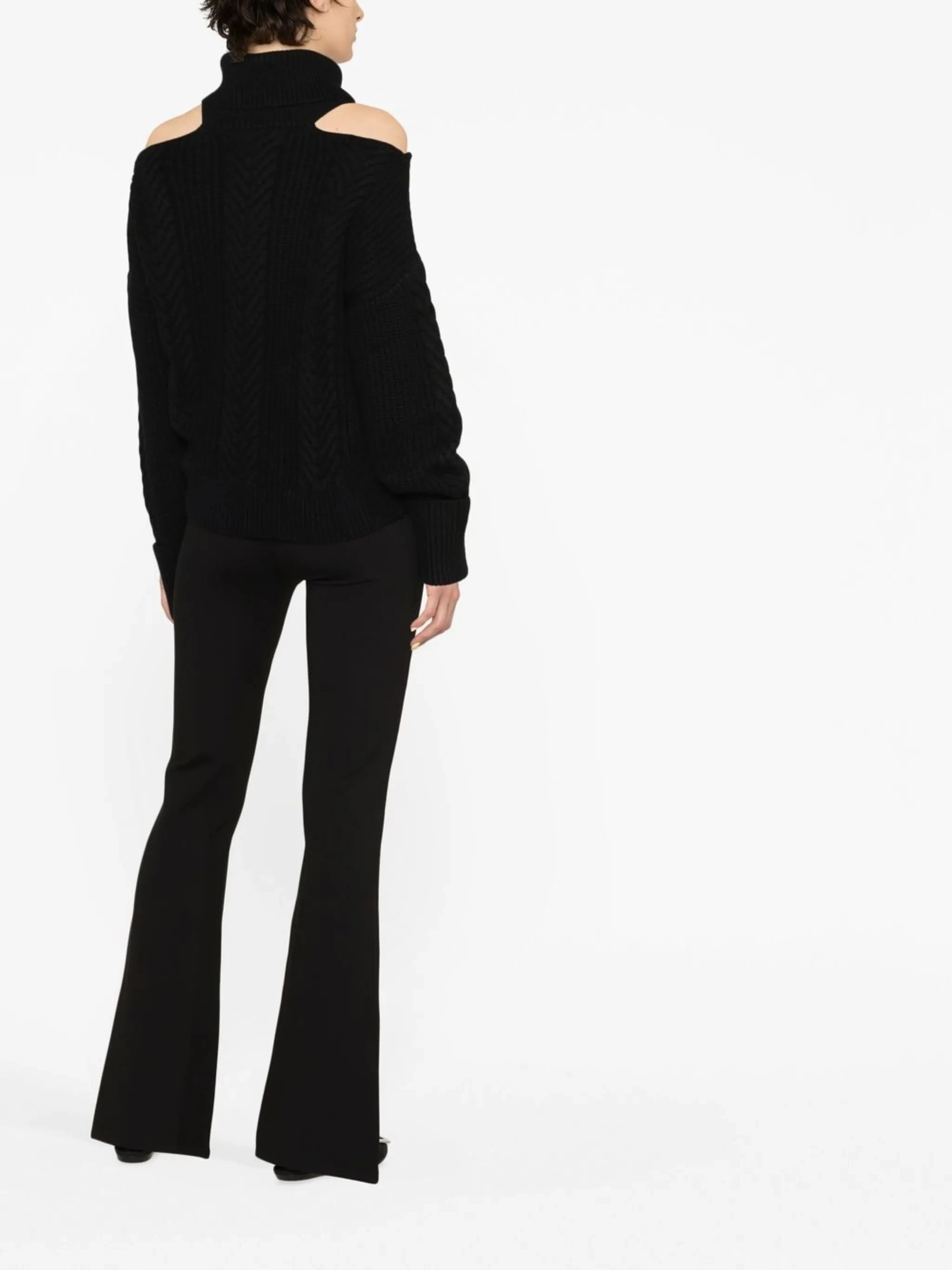 cold-shoulder cable-knit jumper Piper Knitwear