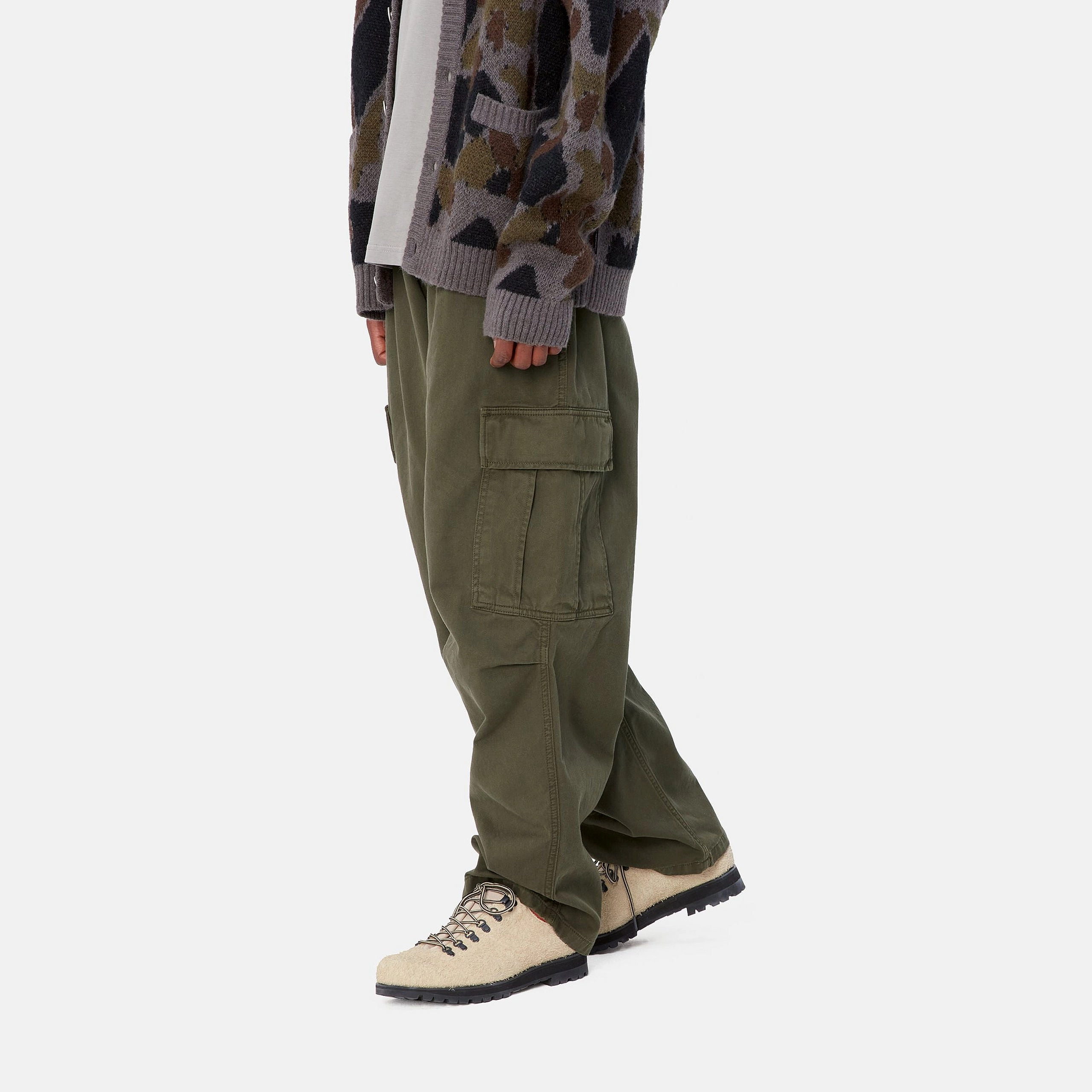Flex Slim Fit Straight Leg Cargo Pants COLE CARGO PANT / CARHARTT WIP / OFFICE GREEN