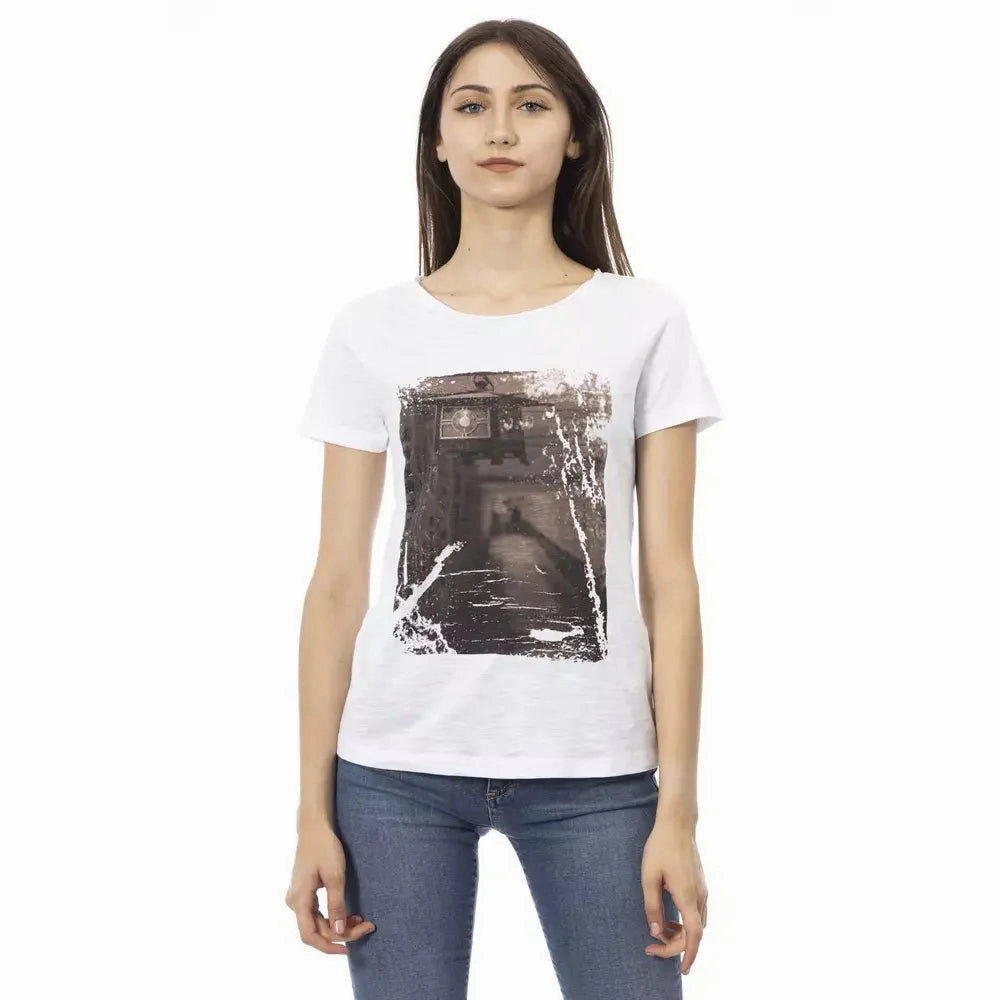 Parody T Shirts Trussardi Action White Cotton Women Top