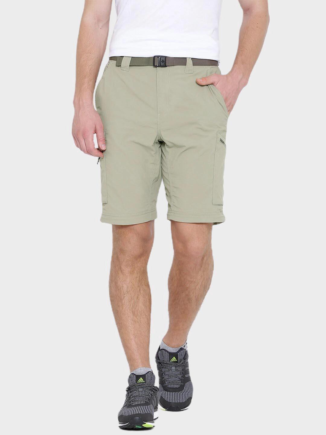 Columbia Men Beige Silver Ridge Convertible Pant (Sun Protection) Snap Ii Cargo Pants