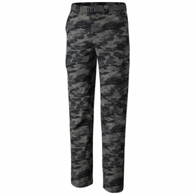 Not Baggy Cargo Pants Columbia Men Black Silver Ridge Printed Cargo Pant (Sun Protection)