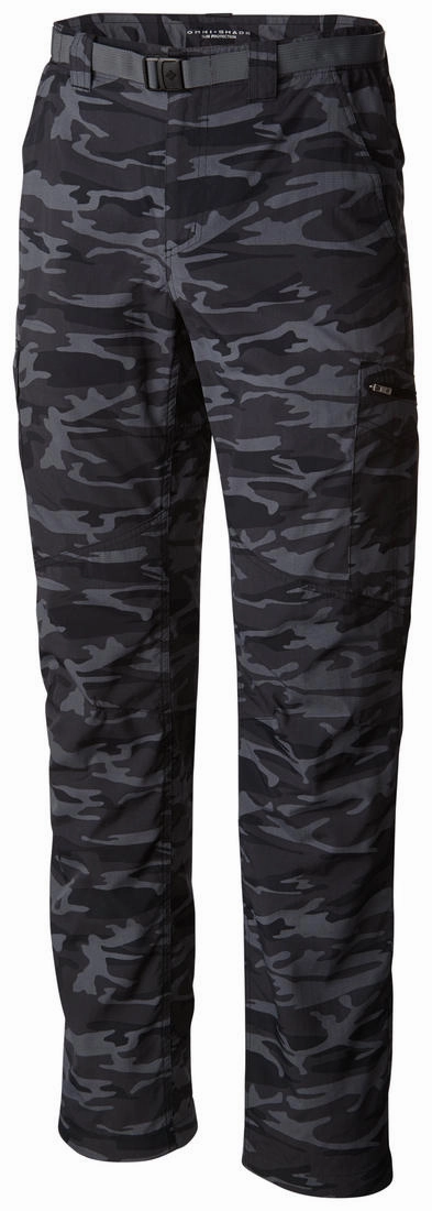Eco Friendly Cargo Pants Columbia Men Black Silver Ridge Printed Cargo Pant (Sun Protection)