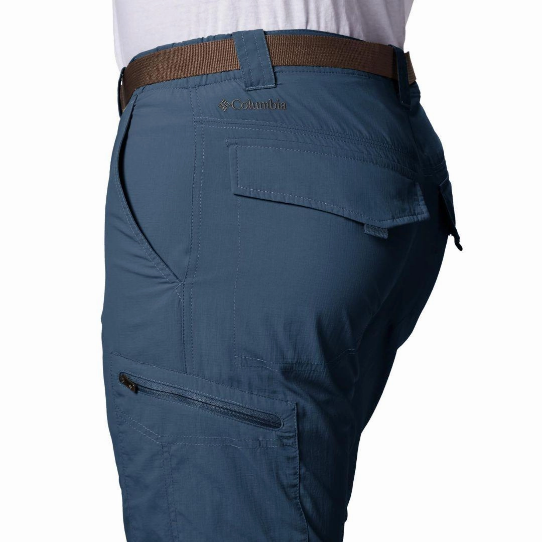 P44 Cargo Pants Columbia Men Blue Silver Ridge Convertible Pant (Sun Protection)