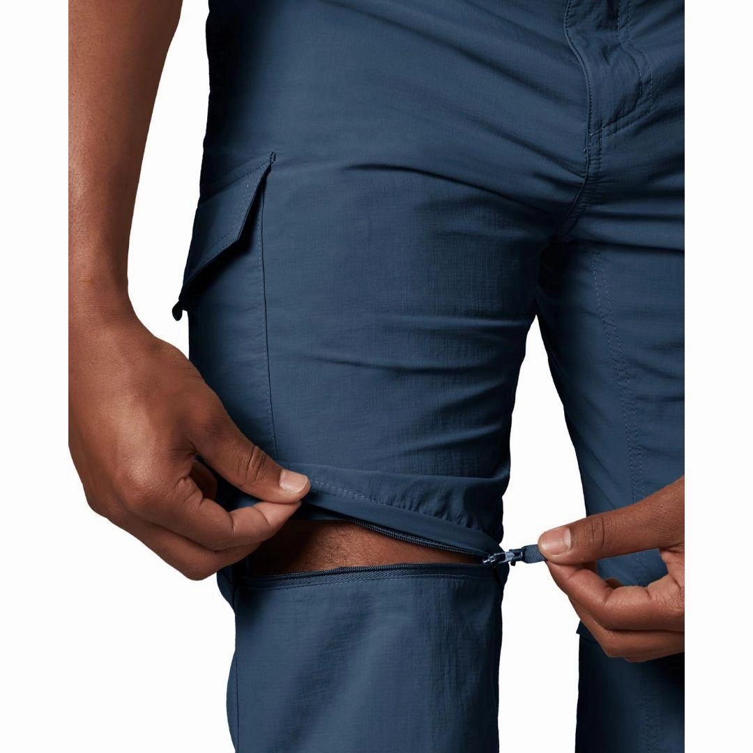 Columbia Men Blue Silver Ridge Convertible Pant (Sun Protection) Mdv Cargo Pants