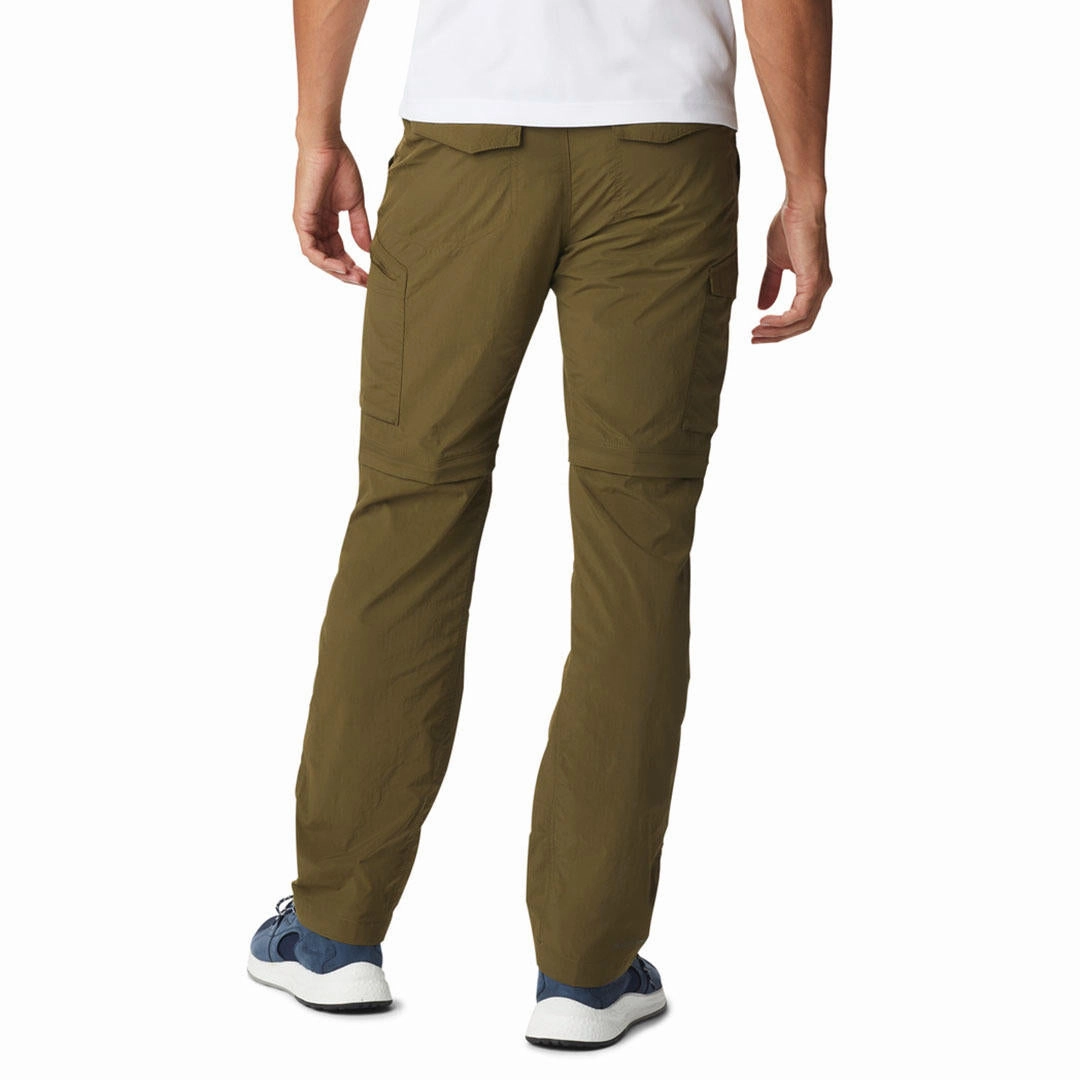 Columbia Men Green Silver Ridge Convertible Pant (Sun Protection) Uniqlo Cargo Pants
