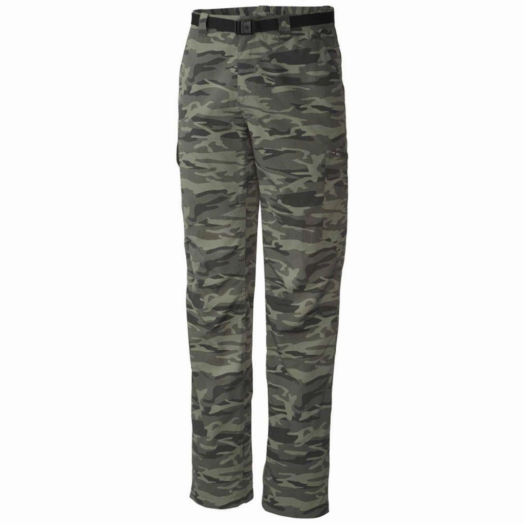 X2 Cargo Pants Columbia Men Green Silver Ridge Printed Cargo Pant (Sun Protection)