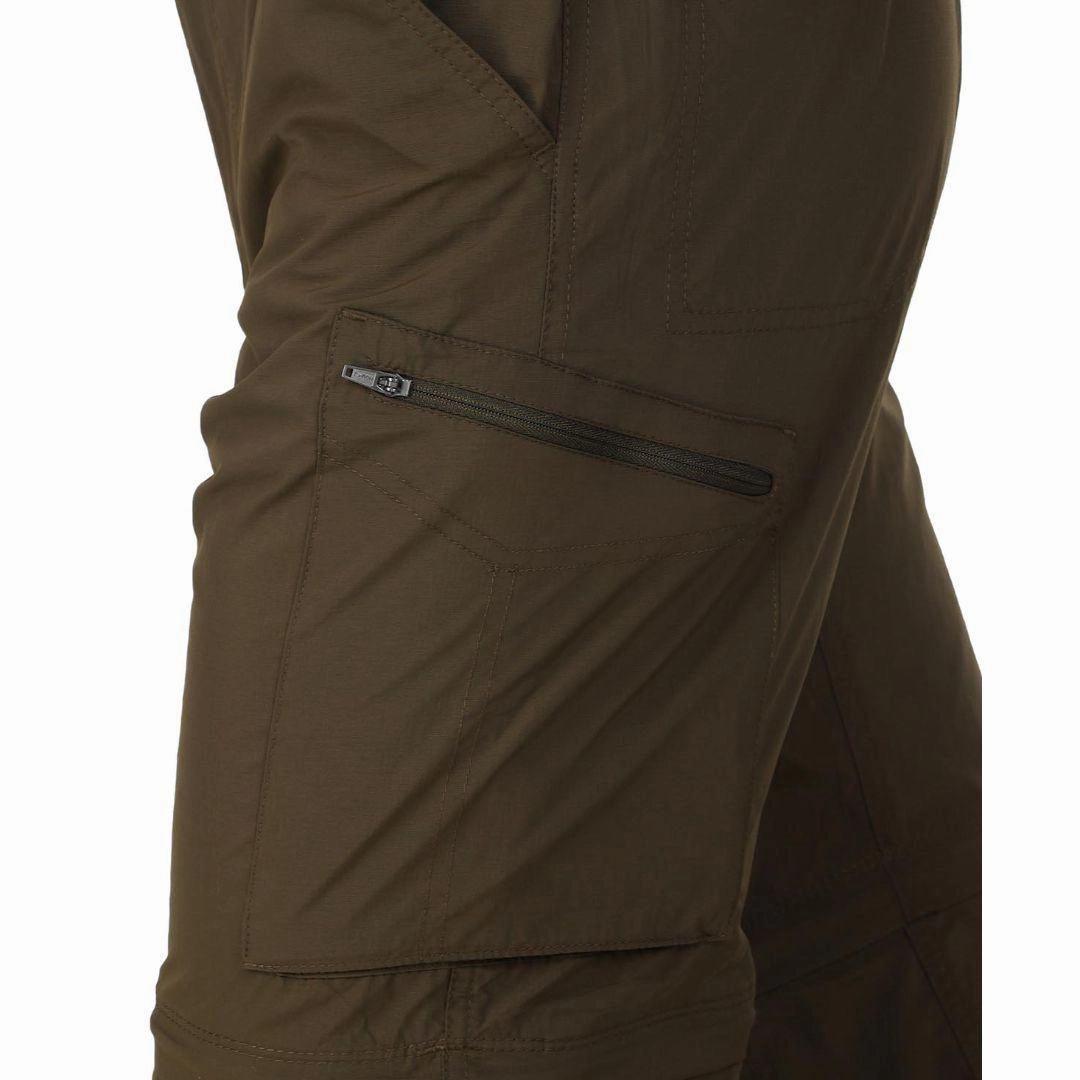 Hailey Bieber Cargo Pants Columbia Men Olive Silver Ridge Convertible Pant (Sun Protection)