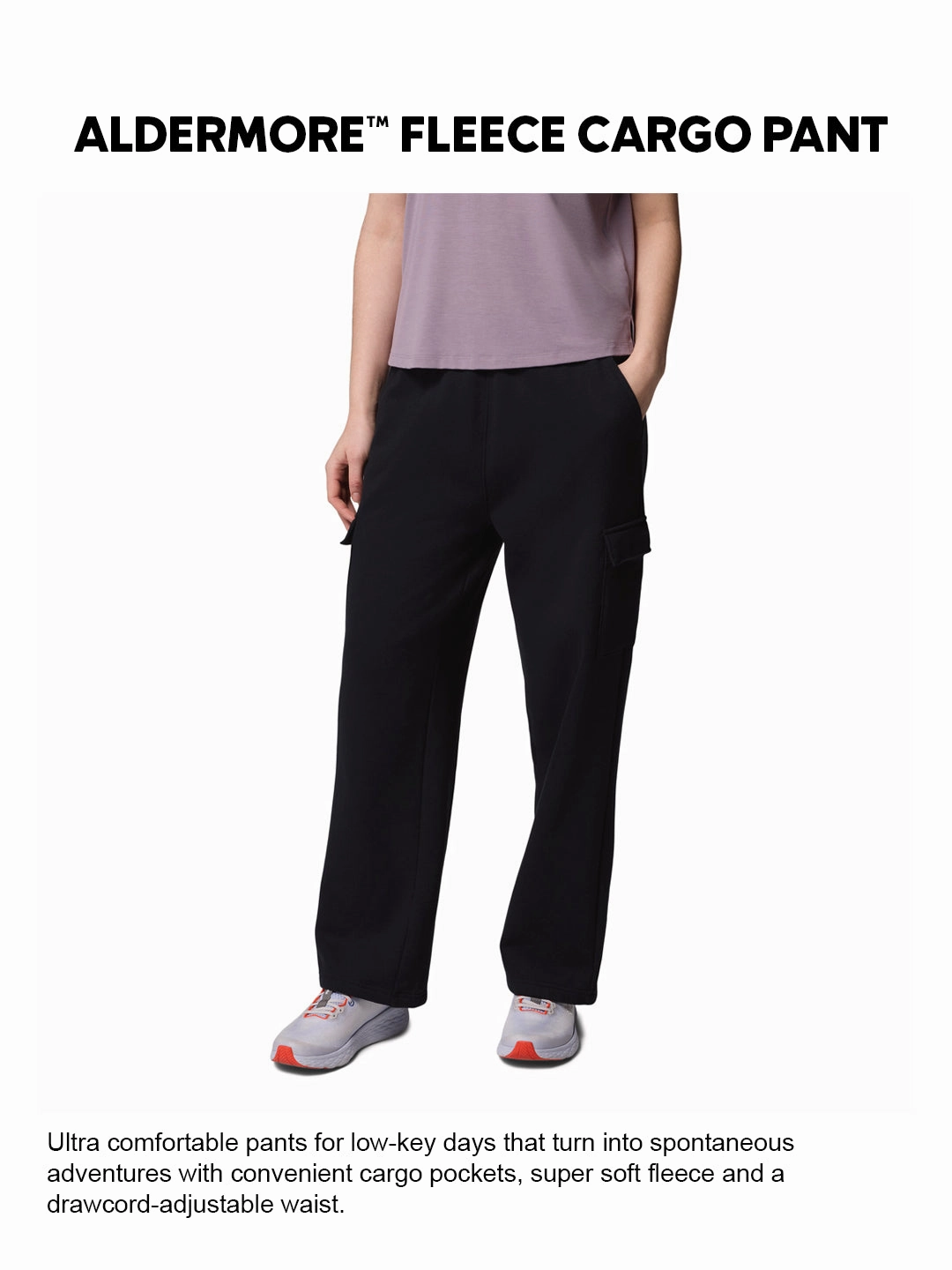 Columbia Women Black Aldermore Fleece Cargo Pant Camo Cargo Pants Outfits