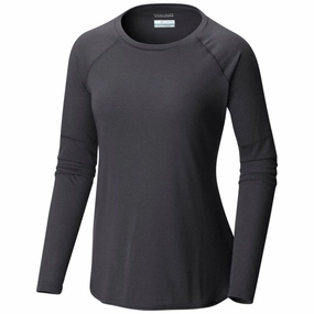 Short T Shirts Columbia Women Black Trail Shaker II Long Sleeve Shirt