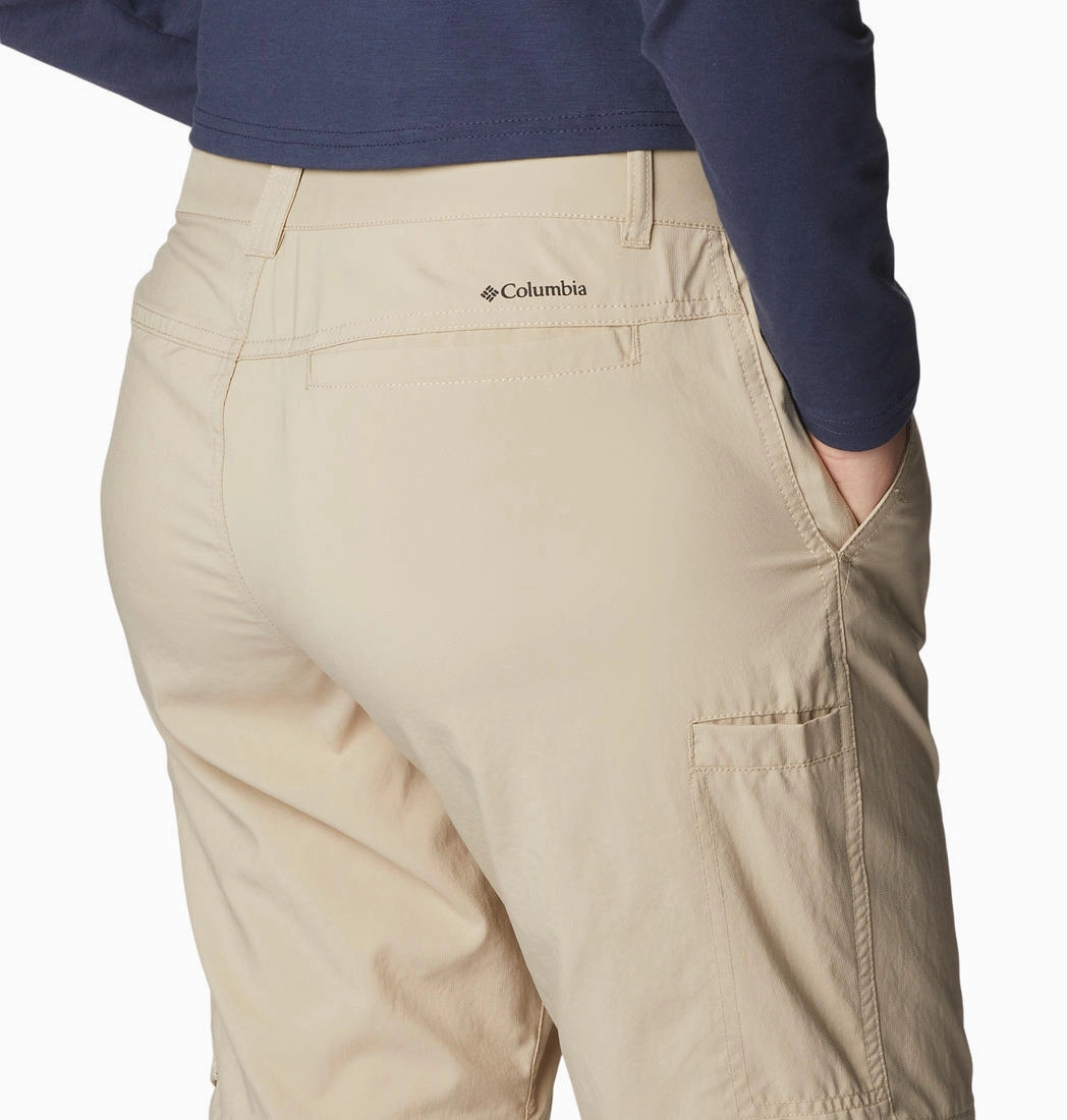 Columbia Women Brown Silver Ridge Utility Convertible Pant (Sun Protection) Cargo Pants Stretchable
