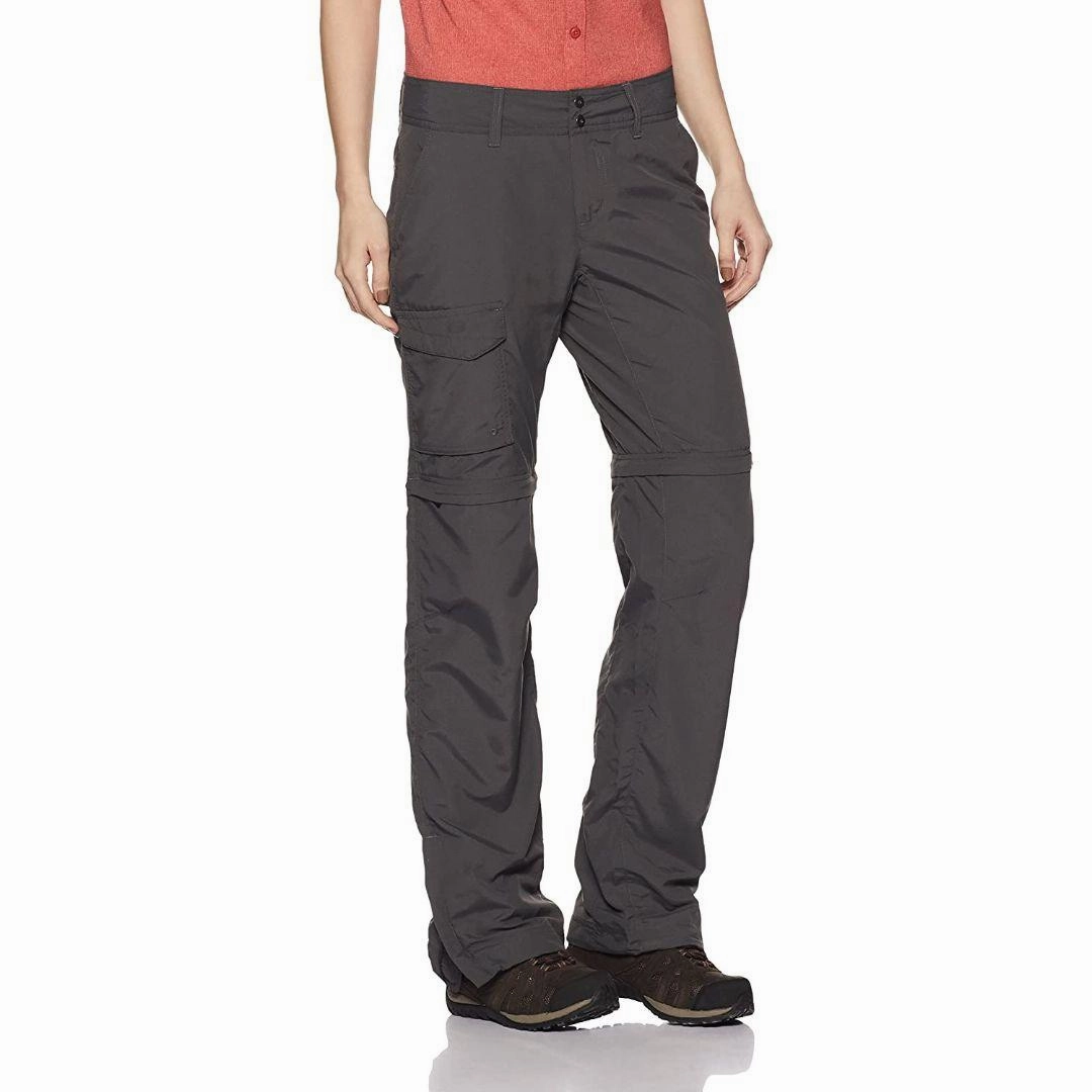 Columbia Women Grey Silver Ridge Convertible Pant (Sun Protection) Ruve Cargo Pants