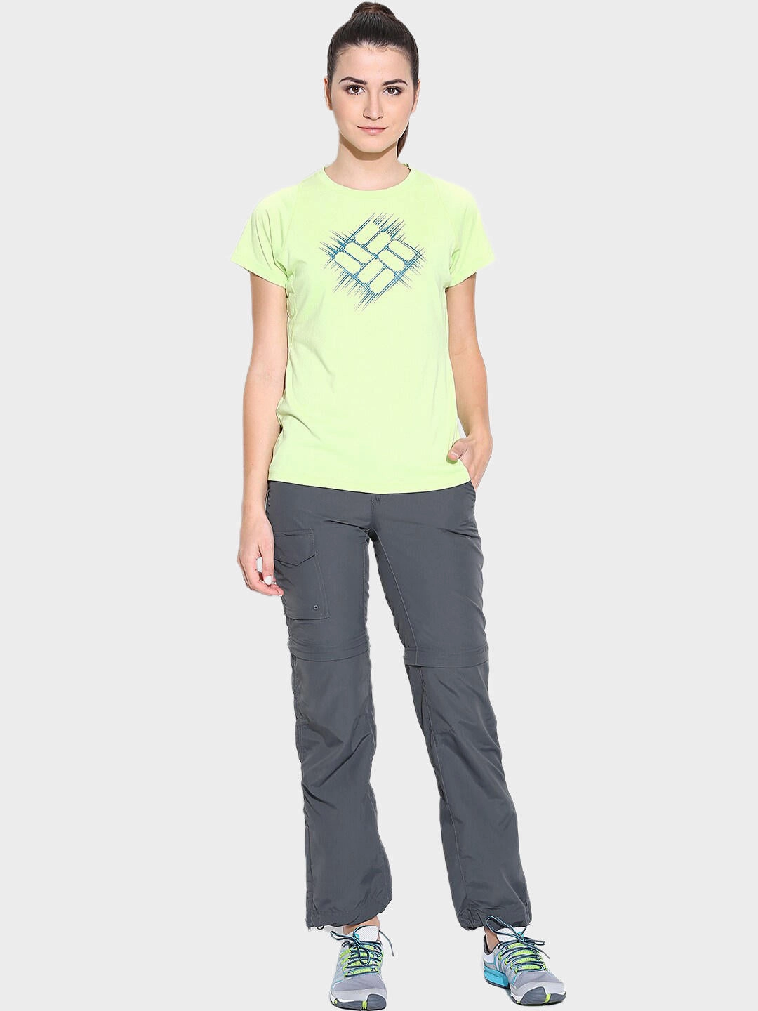 Jnco Cargo Pants Columbia Women Grey Silver Ridge Convertible Pant (Sun Protection)