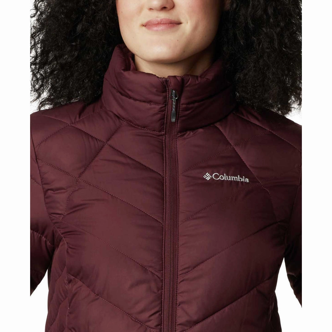 Columbia Women Maroon Heavenly Jacket Puffer Jackets Near Me