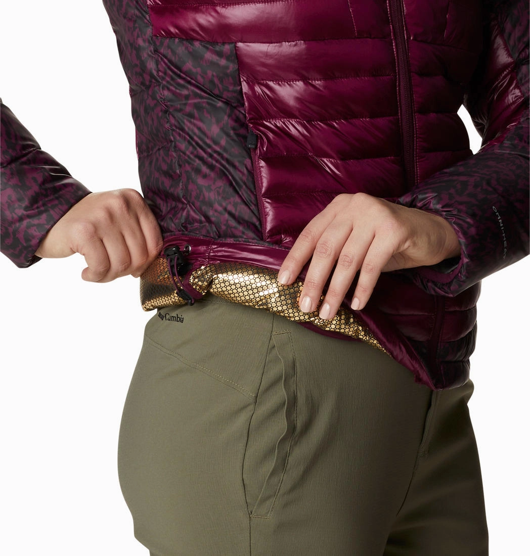 Columbia Women Purple Labyrinth Loop Hooded Jacket Fishing Jackets