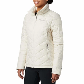 Columbia Women White Heavenly Jacket Motorbike Cordura Jackets