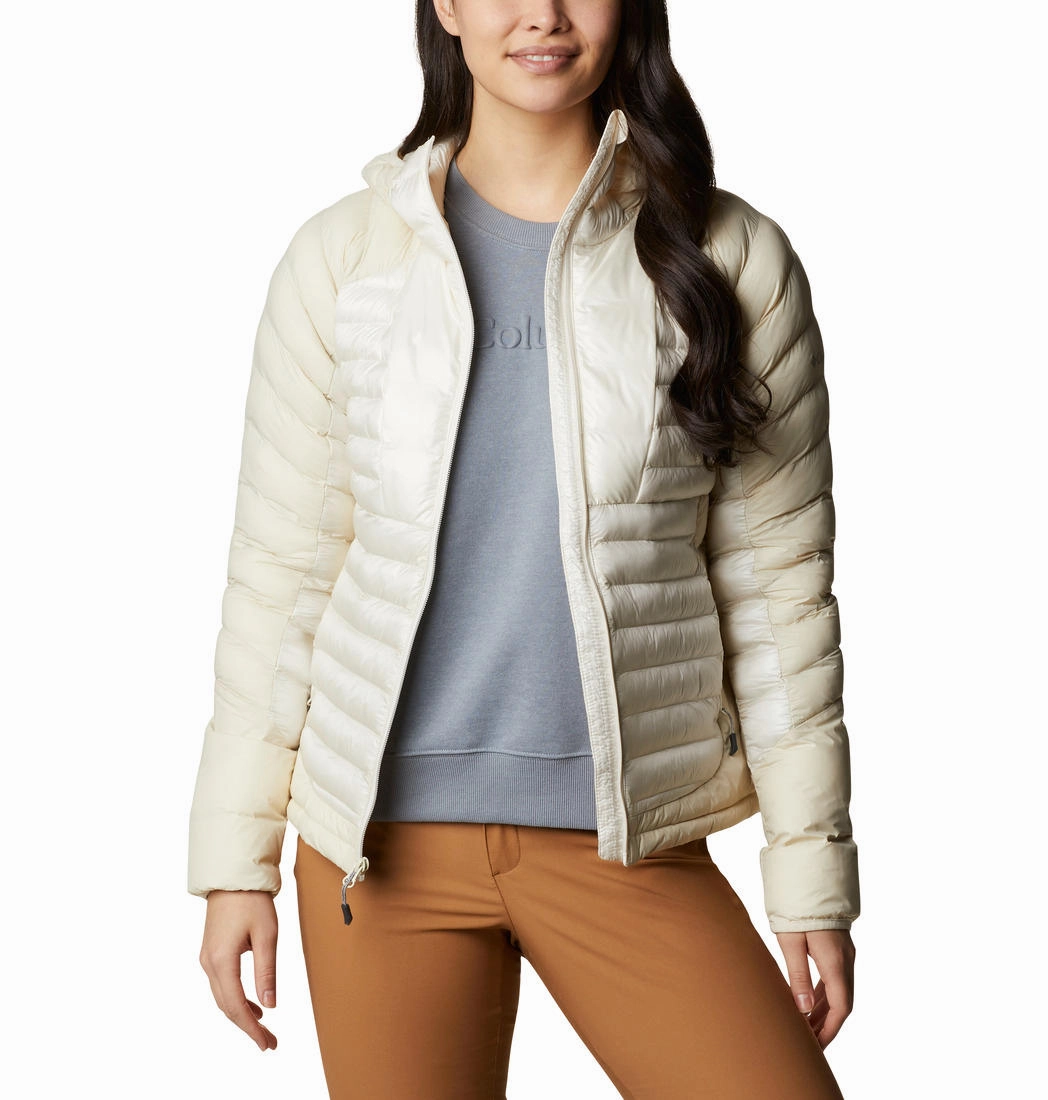Warm Jackets Columbia Women White Labyrinth Loop Hooded Jacket