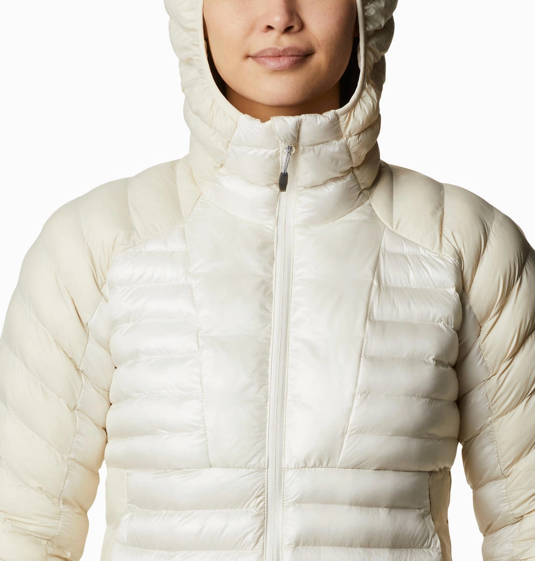 Columbia Women White Labyrinth Loop Hooded Jacket Best Fleece Jackets