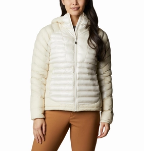 Columbia Women White Labyrinth Loop Hooded Jacket Pile Jackets