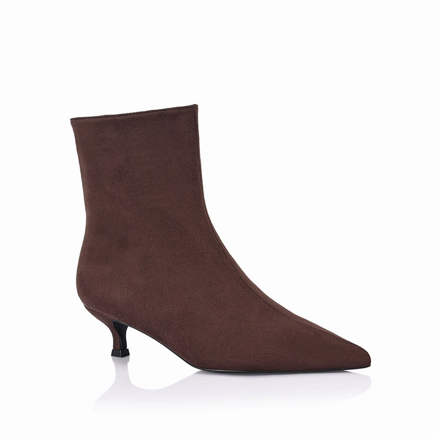 Luca Ankle Boots - Chocolate Brown Micro Women Hey Dude Ankle Boots