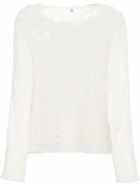 Cavia Knitwear Boyfriend distressed jumper