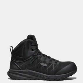 KEEN Men's Utility Vista Energy Carbon Toe Mid Work Boot Best Work Boots For Lawn Care