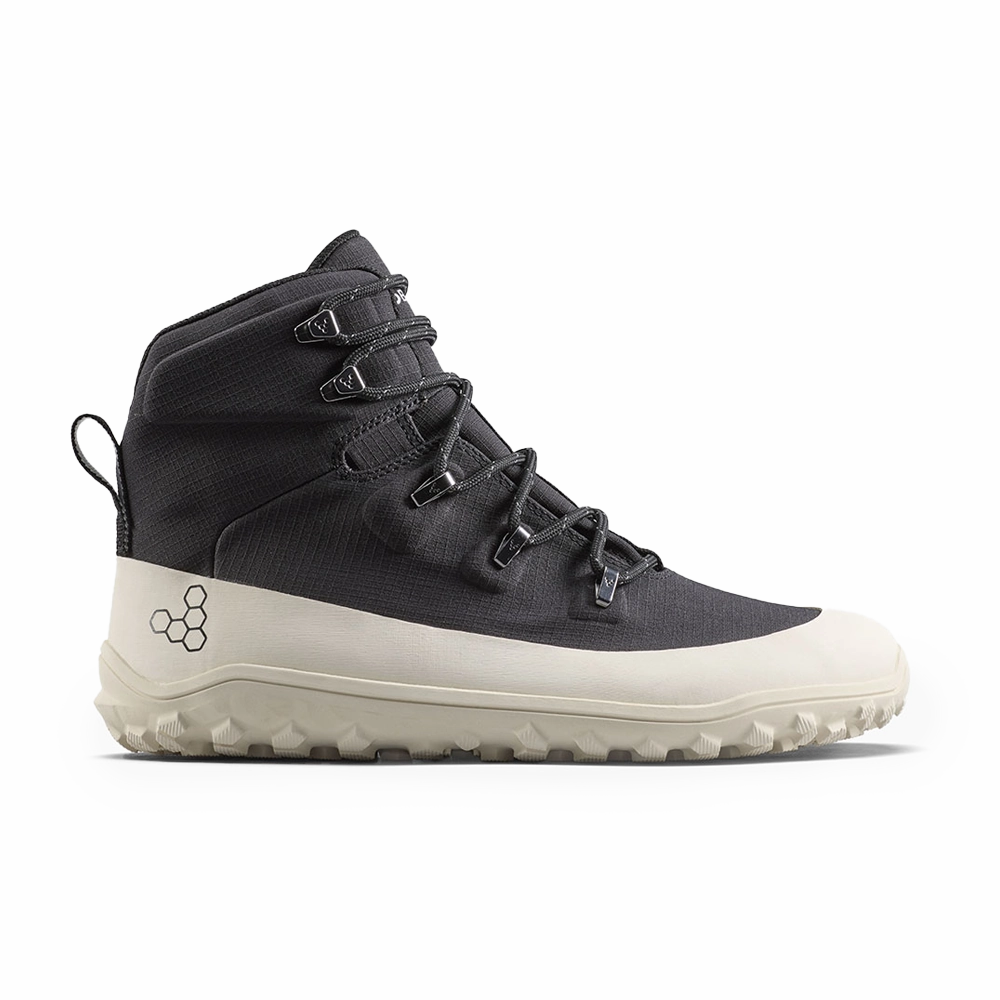 Vivobarefoot Tracker Textile AT Womens Obsidian/White Suede Hiking Boots
