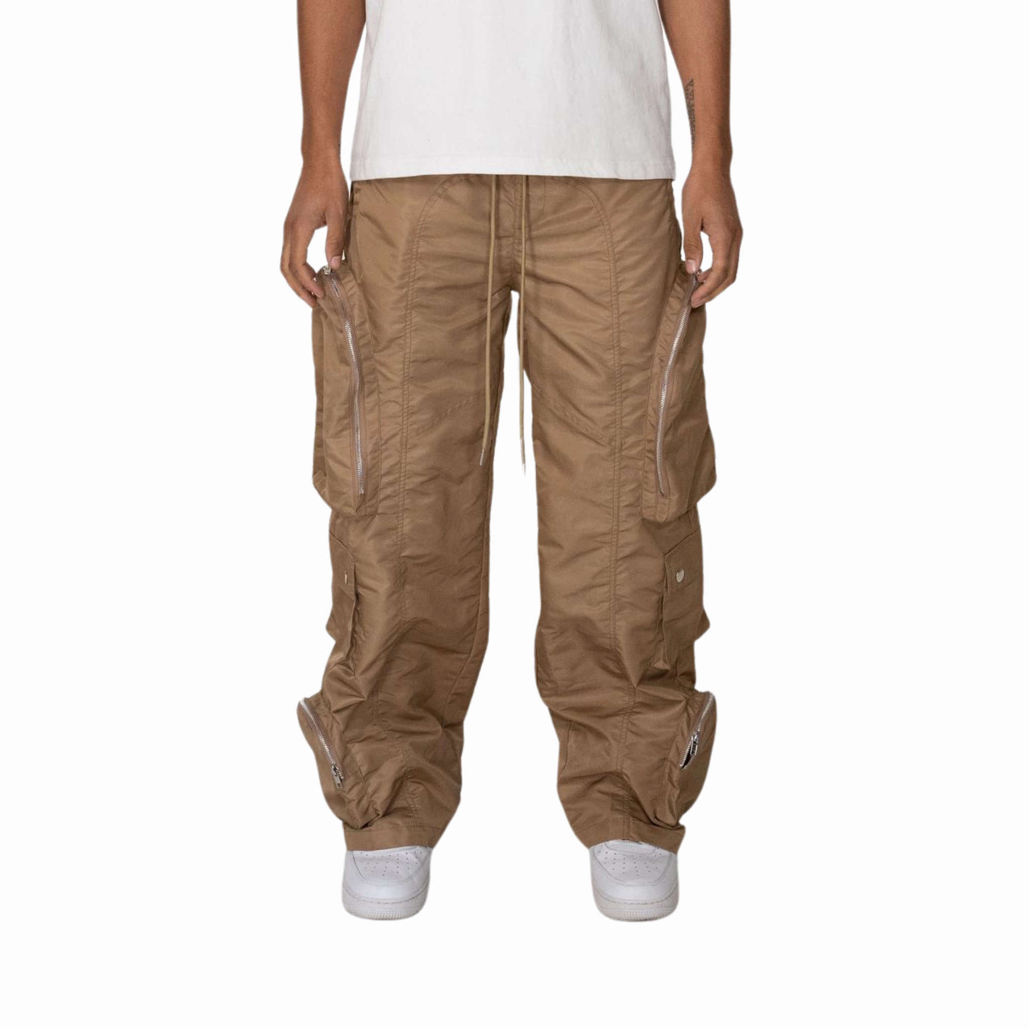 Walmart Time And Tru Cargo Pants EPTM Baggy Moon Zip Cargo Pants (Khaki)
