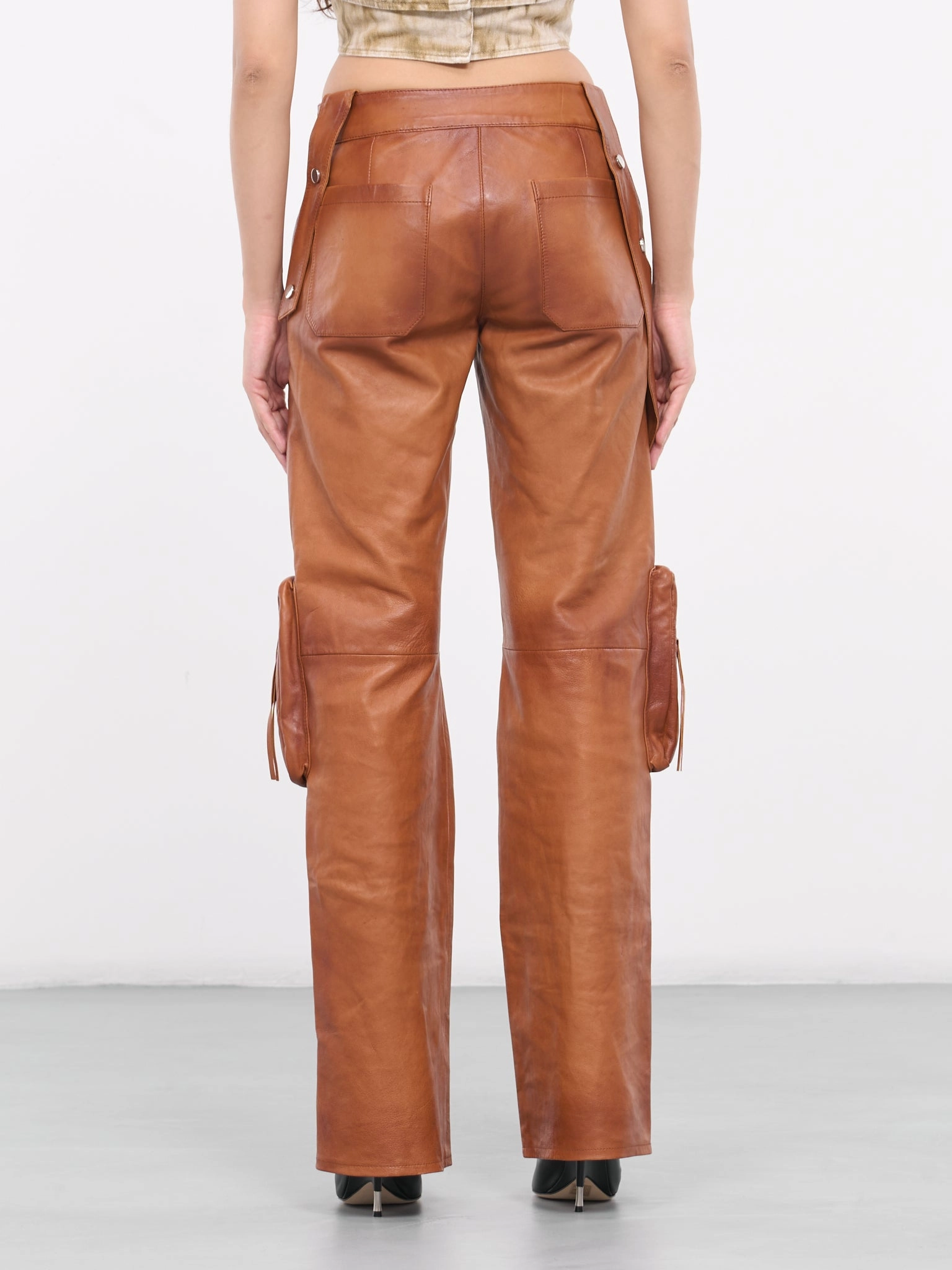 Leather Cargo Pants (2L047A-N0557-CAMOSCIO) Cargo Pants Supreme