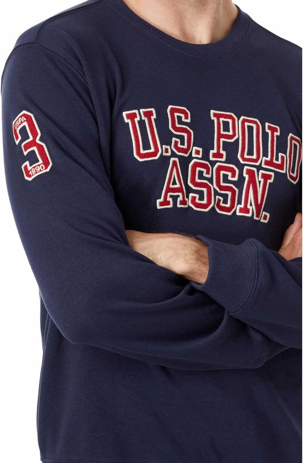 U.S. Polo Assn. French Terry Graphic Popover Applique Funny Hooded Sweatshirts