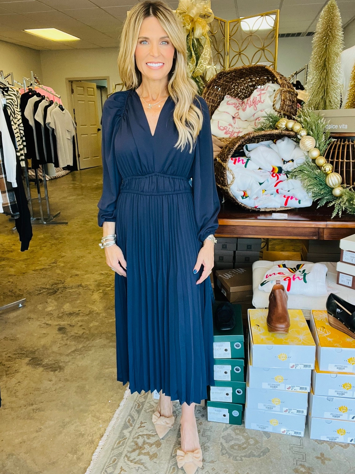 Sylvia Midi Dress MIDNIGHT DARKNESS MIDI DRESS