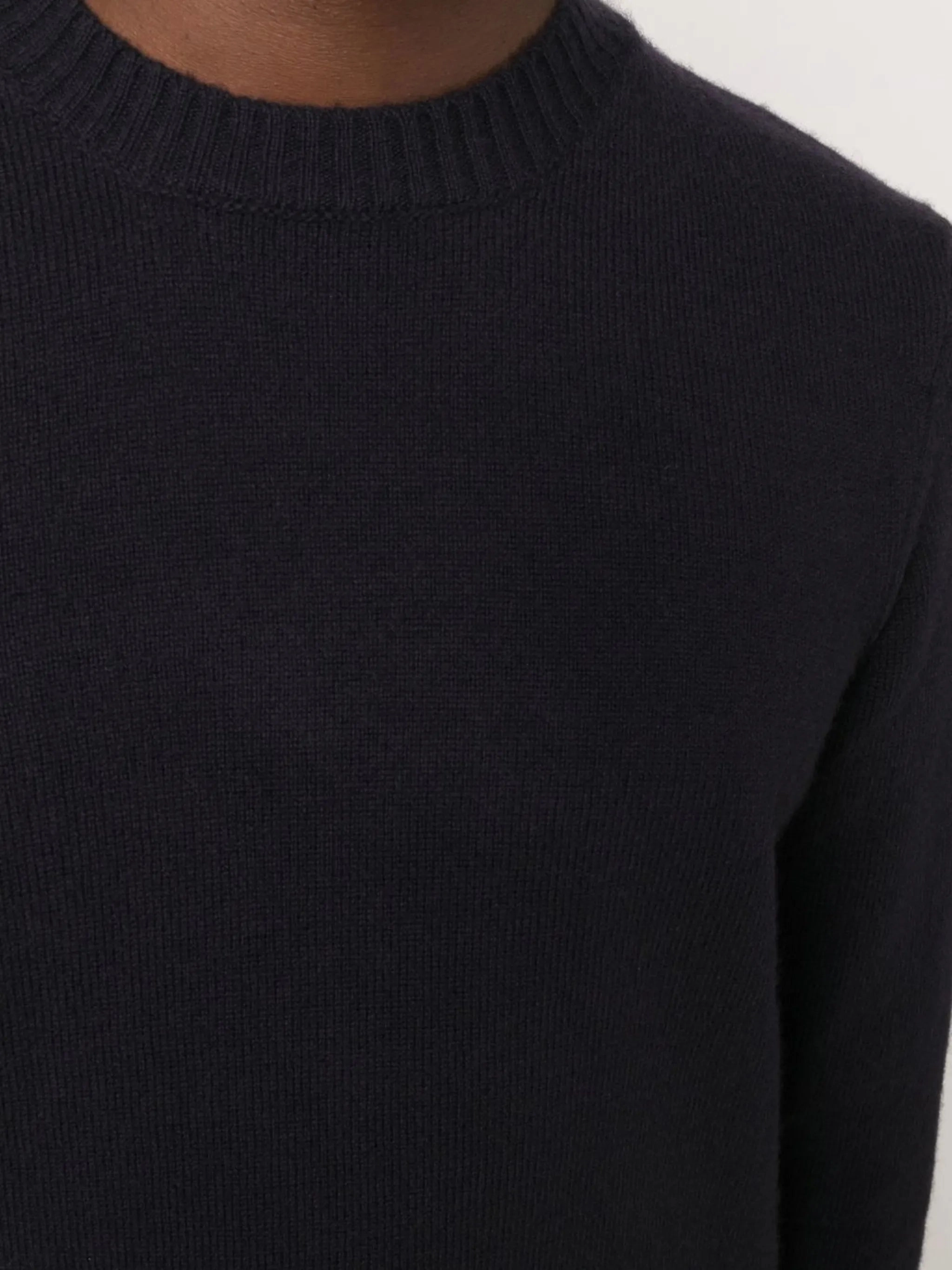 Beckett lambswool crewneck jumper Babaa Knitwear Cardigan