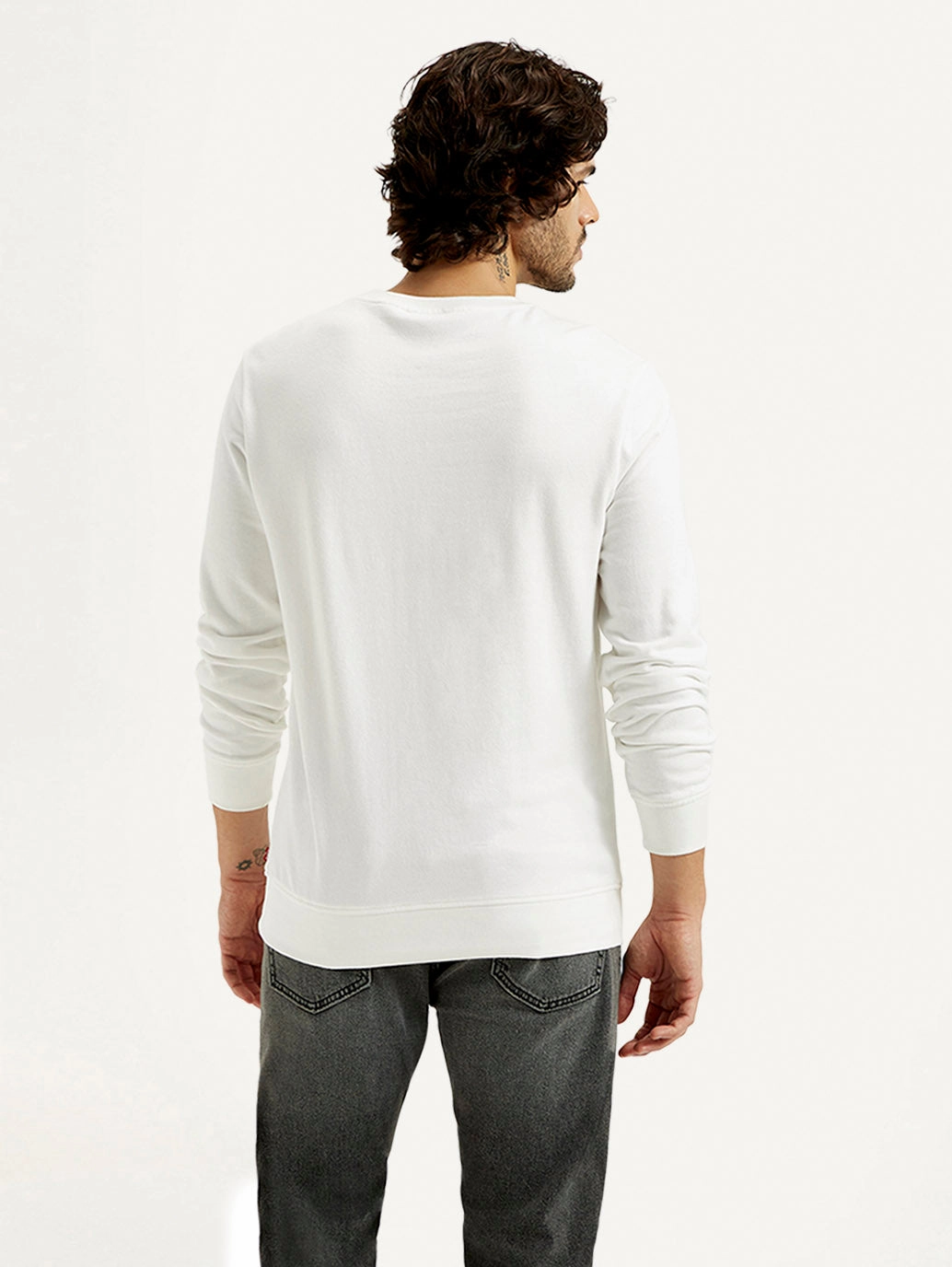 Men's Printed Round Neck Sweatshirt Lpn Sweatshirts