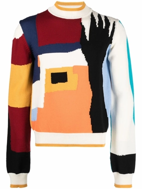 Oscar De La Renta Knitwear Community Intarsia-Knitted Jumper